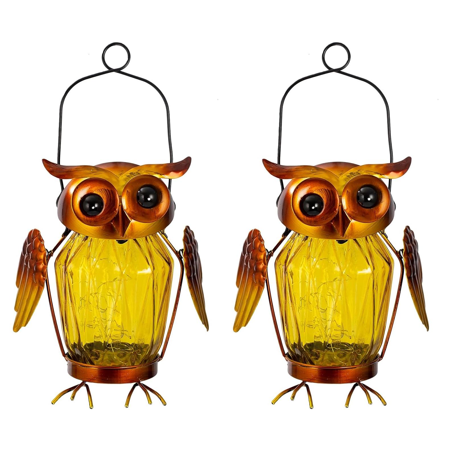 Paquete de 2 Linternas Solares Colgantes STANKGARDEN 23cm