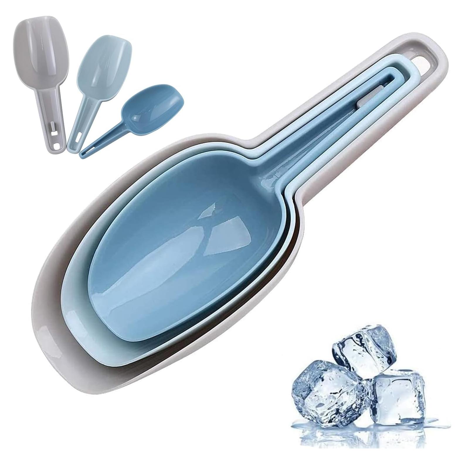 Cucharones de Plástico Multiusos AUEAR - 3 Piezas 50ml 100ml 150ml