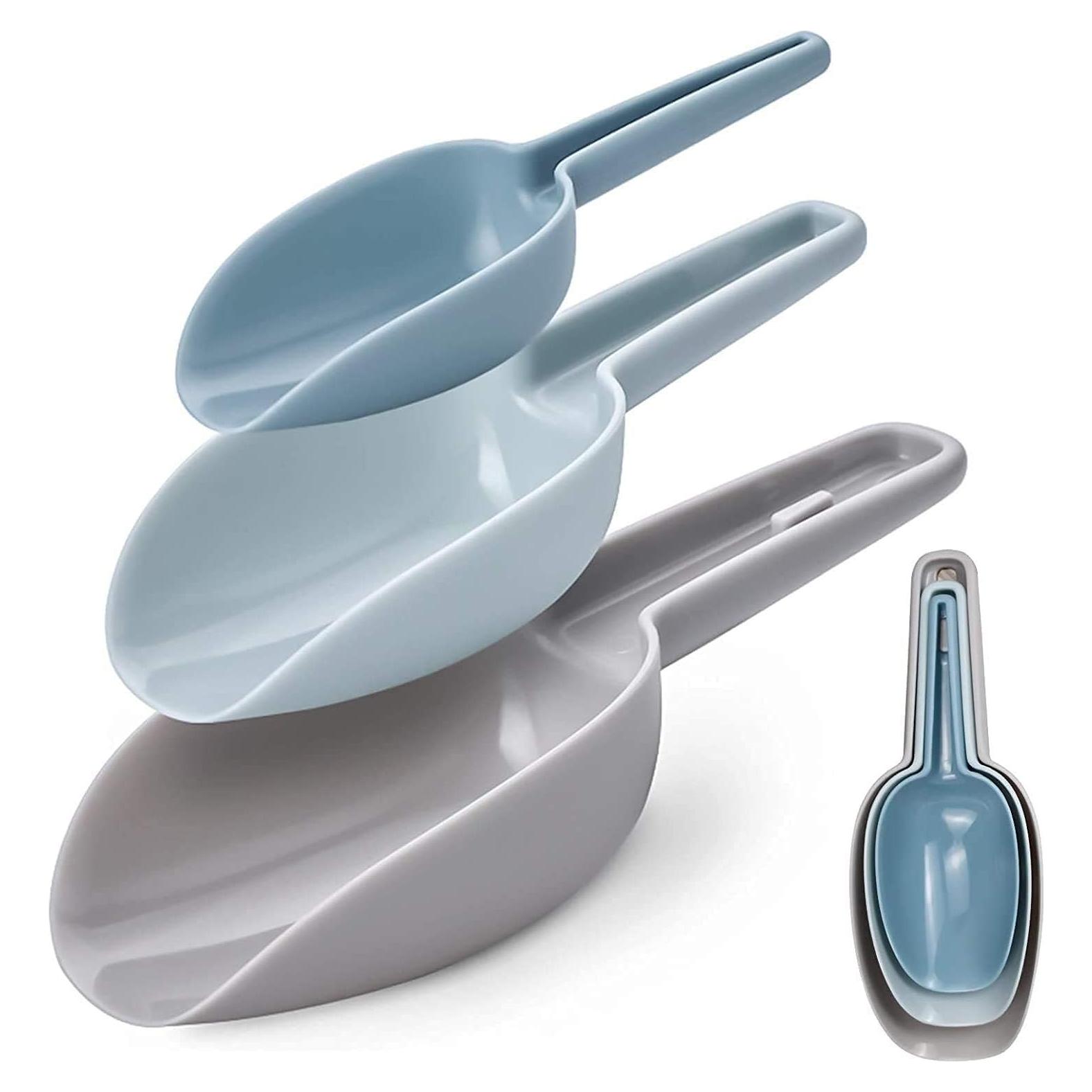 Conjunto de 3 cucharas de plástico Dokpav para cocina 50ml-150ml