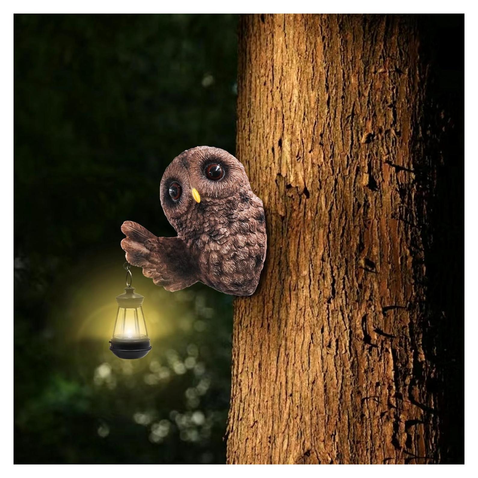 Luz Solar Abrazador de Árbol BingegePet Decoración Jardín