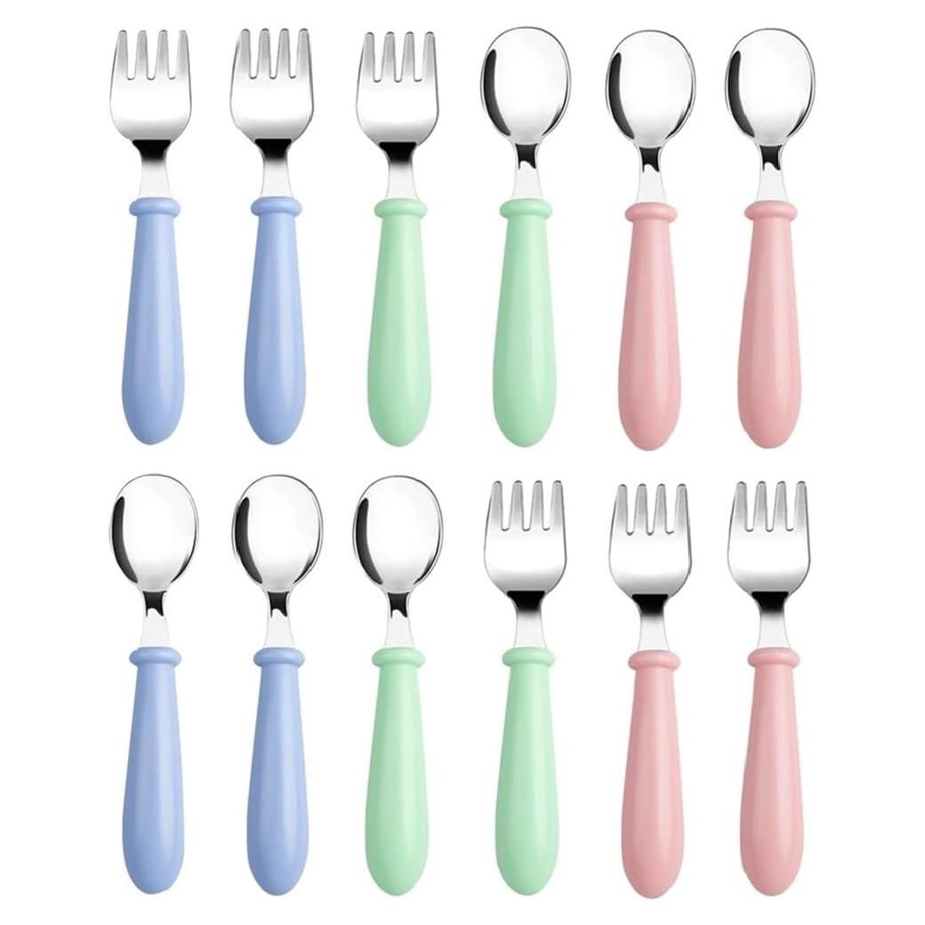 Set de Utensilios para Niños Pimoys 12 Piezas Acero Inoxidable