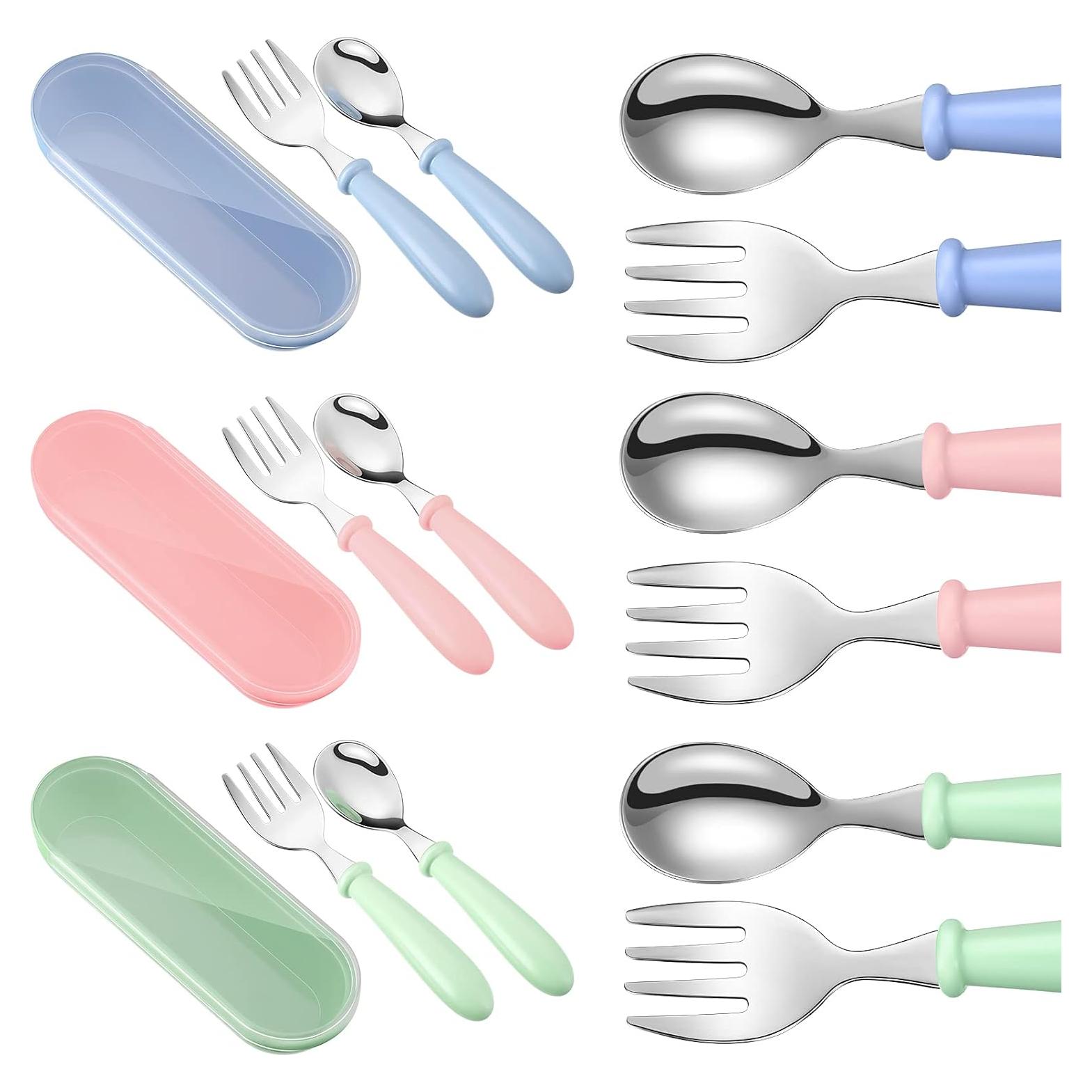 Juego de Cubiertos Infantiles Patelai 9 Piezas Acero Inoxidable