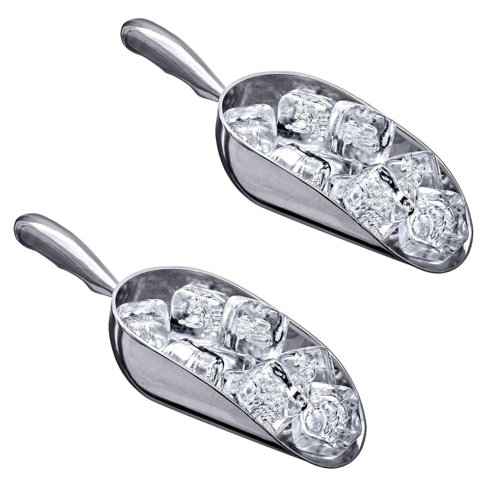 Cucharas de Hielo de Aluminio Increíble Abby - 340g, Juego de 2