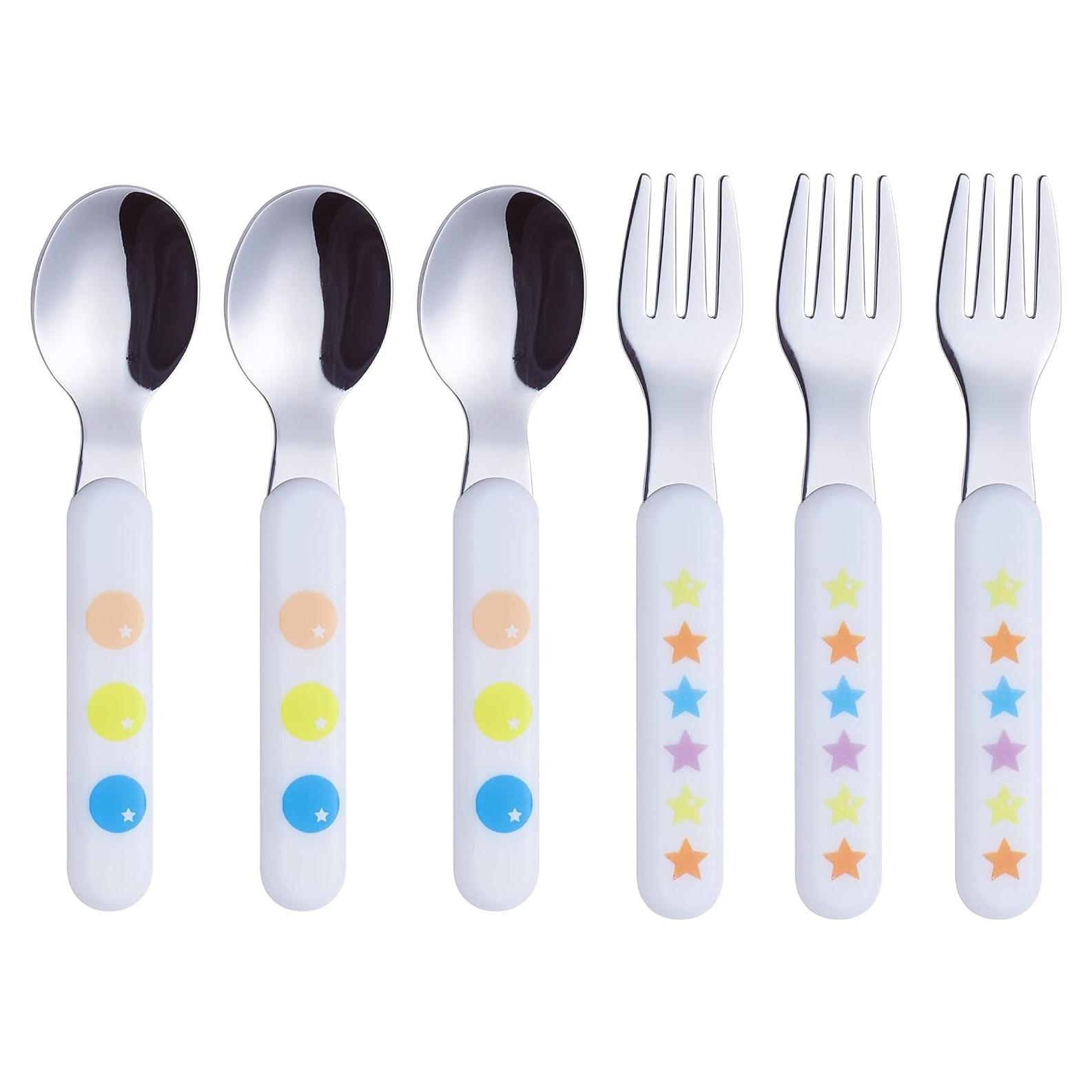 Juego de Cubiertos para Niños Annova 6 Piezas Acero Inoxidable