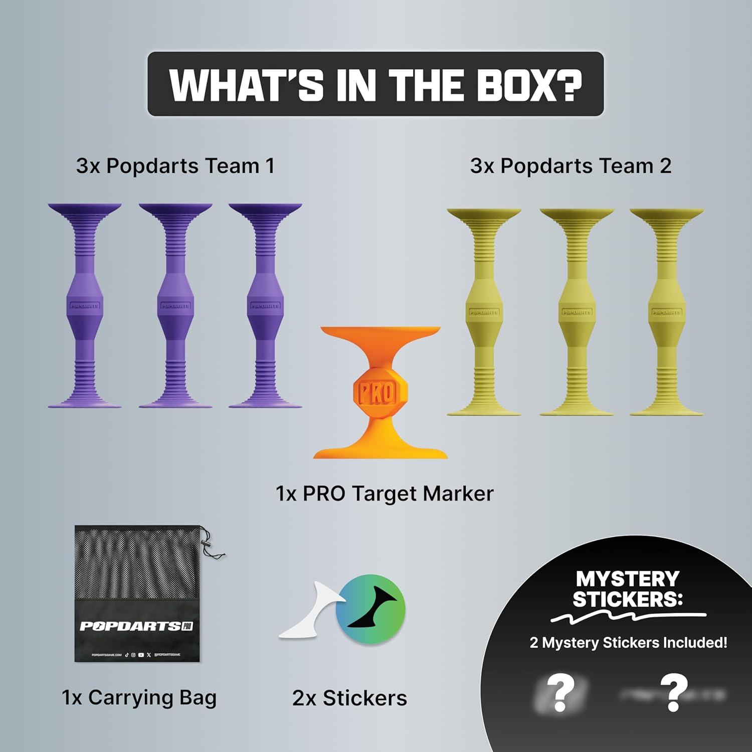 Juego Popdarts Pro Pack - Lanzamiento con Ventosas - 6 Dardos