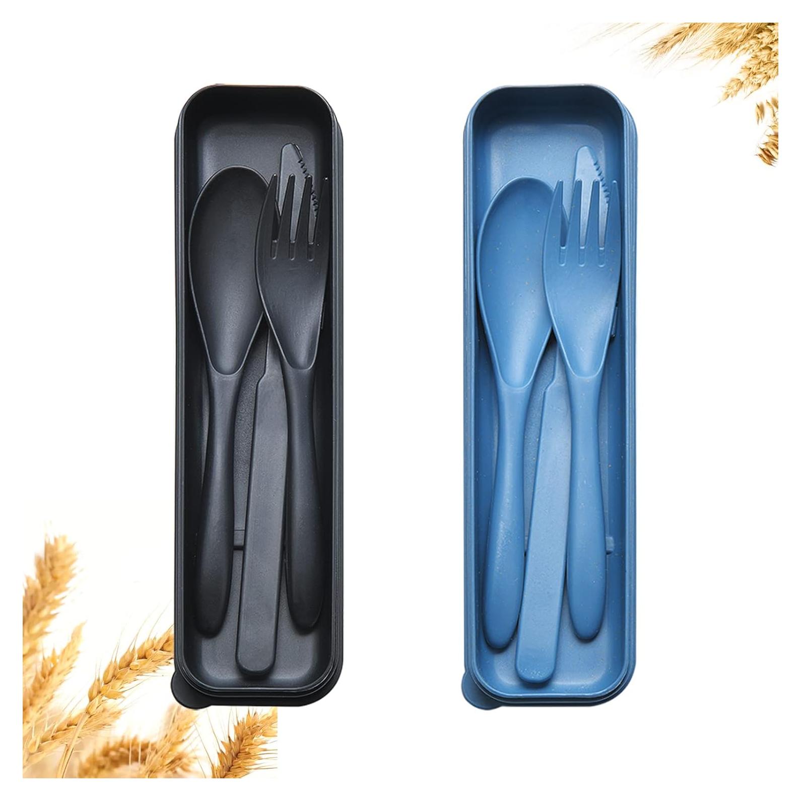 Juego de Utensilios Reutilizables YDYTOP para Camping - 2 Juegos