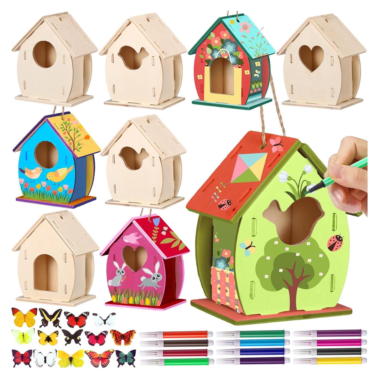 Kit de Casa de Pájaros de Madera DIY Outus - 12 Piezas