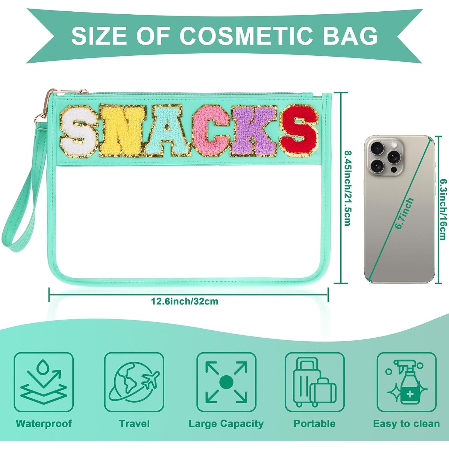 Bolsa de Snack y Maquillaje TESAFNG Verde Impermeable 31x21.5cm