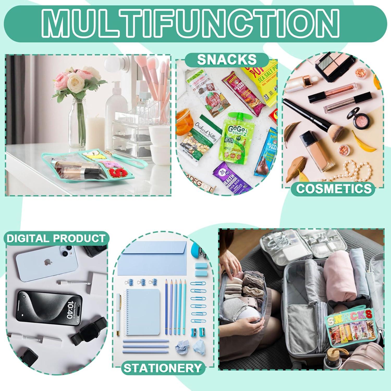 Bolsa de Snack y Maquillaje TESAFNG Verde Impermeable 31x21.5cm