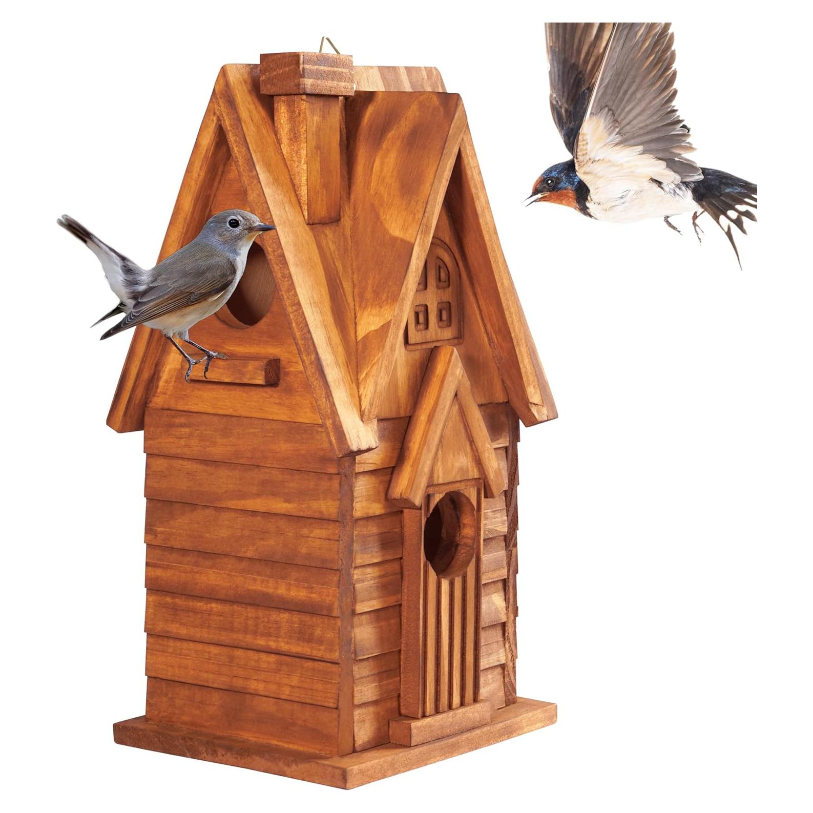 Casa para Aves MIXUMON de Madera para 2 Familias - Estilo 11