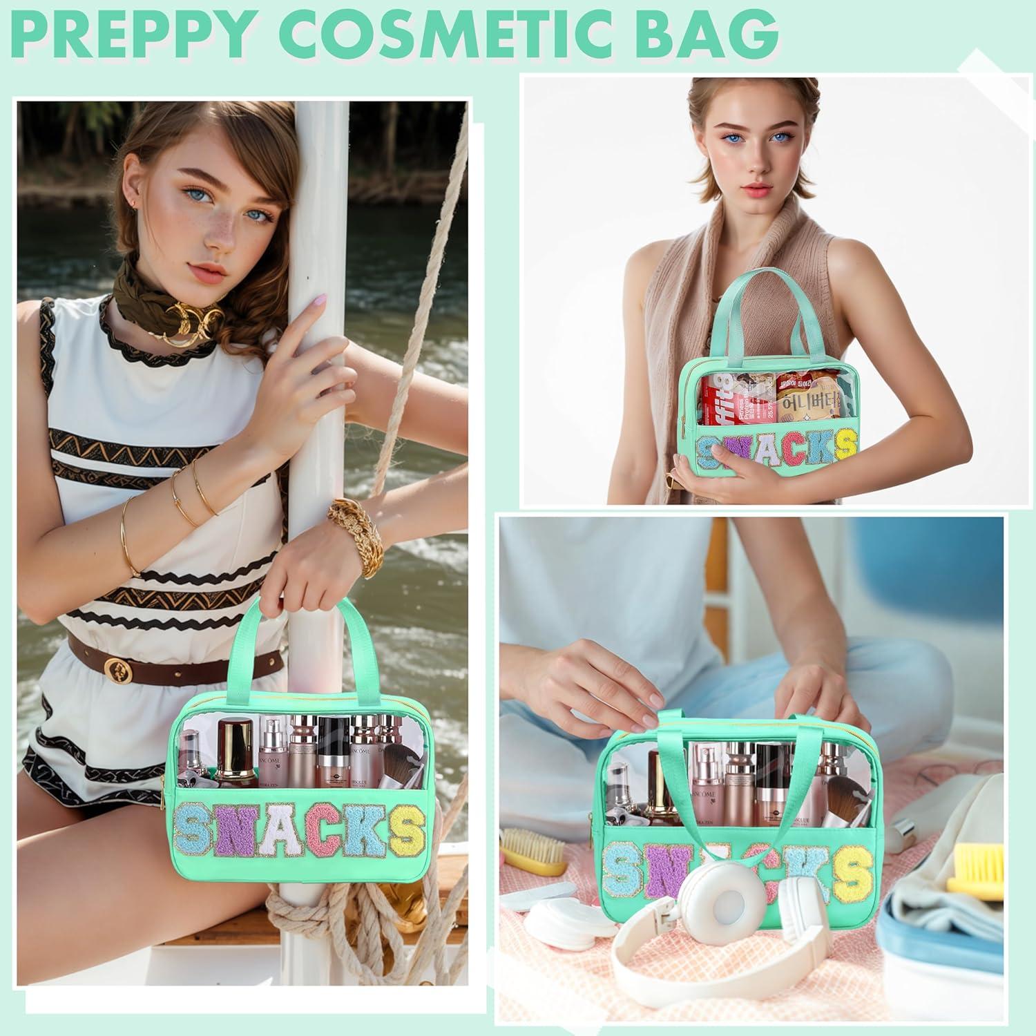 Bolsa de Maquillaje Transparente TESAFNG 30x21cm Verde