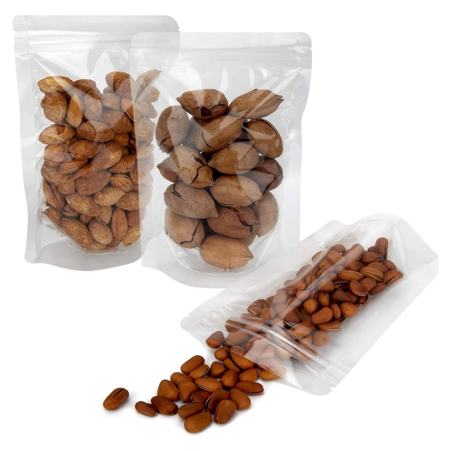 Bolsas de Pie Reseñables Transparentes Blisstime 50 Unidades 16x24 cm