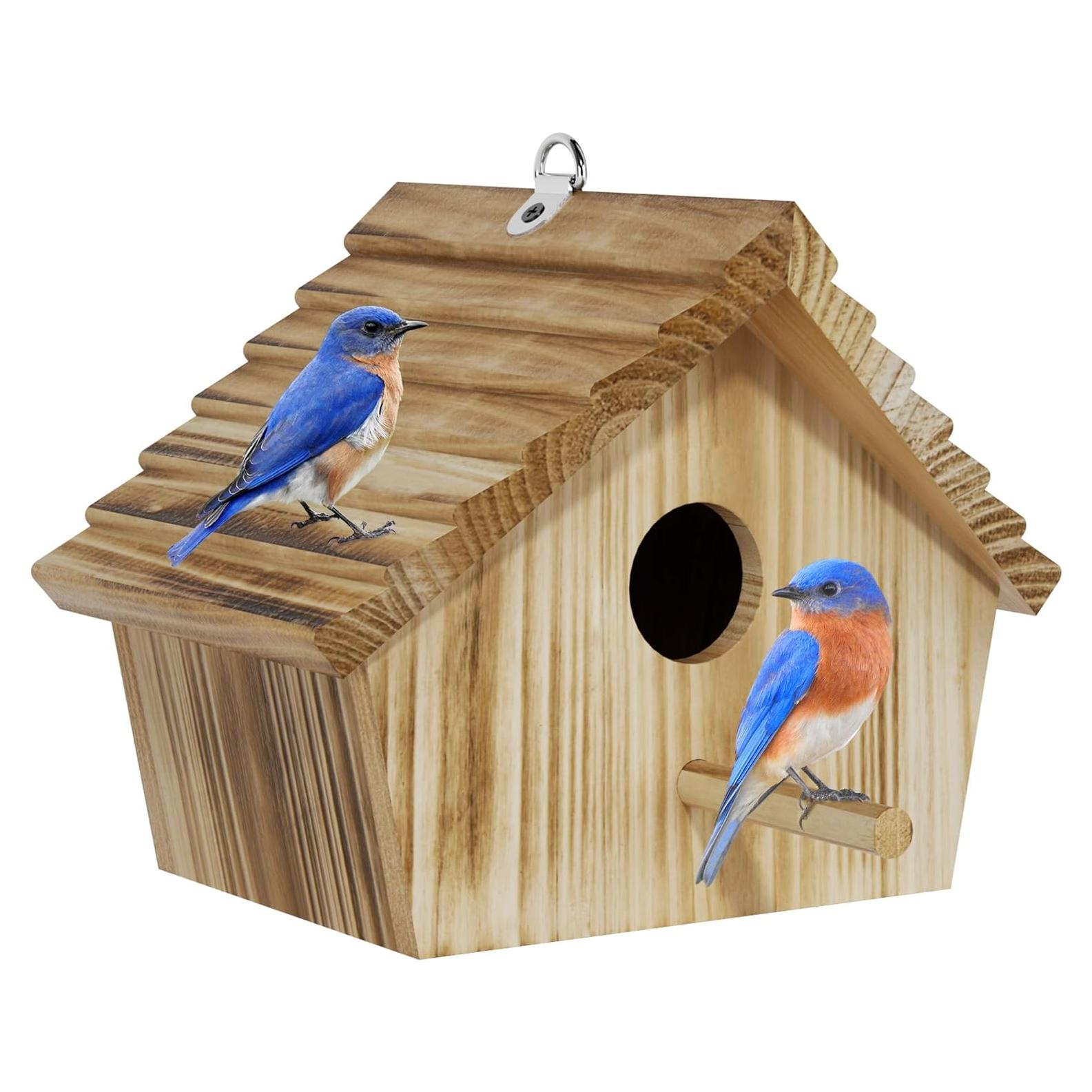 Casa de Aves Auslar de Madera para Exterior 22.5x18.5cm