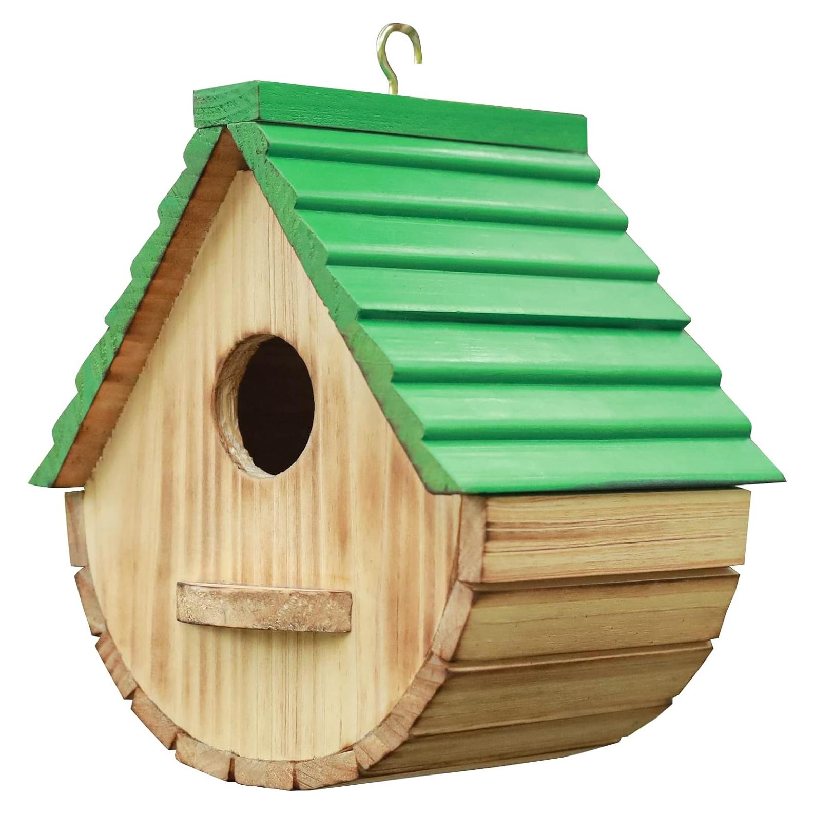 Casa de Aves Colgante de Madera STARSWR 17.5x15x19.8 cm