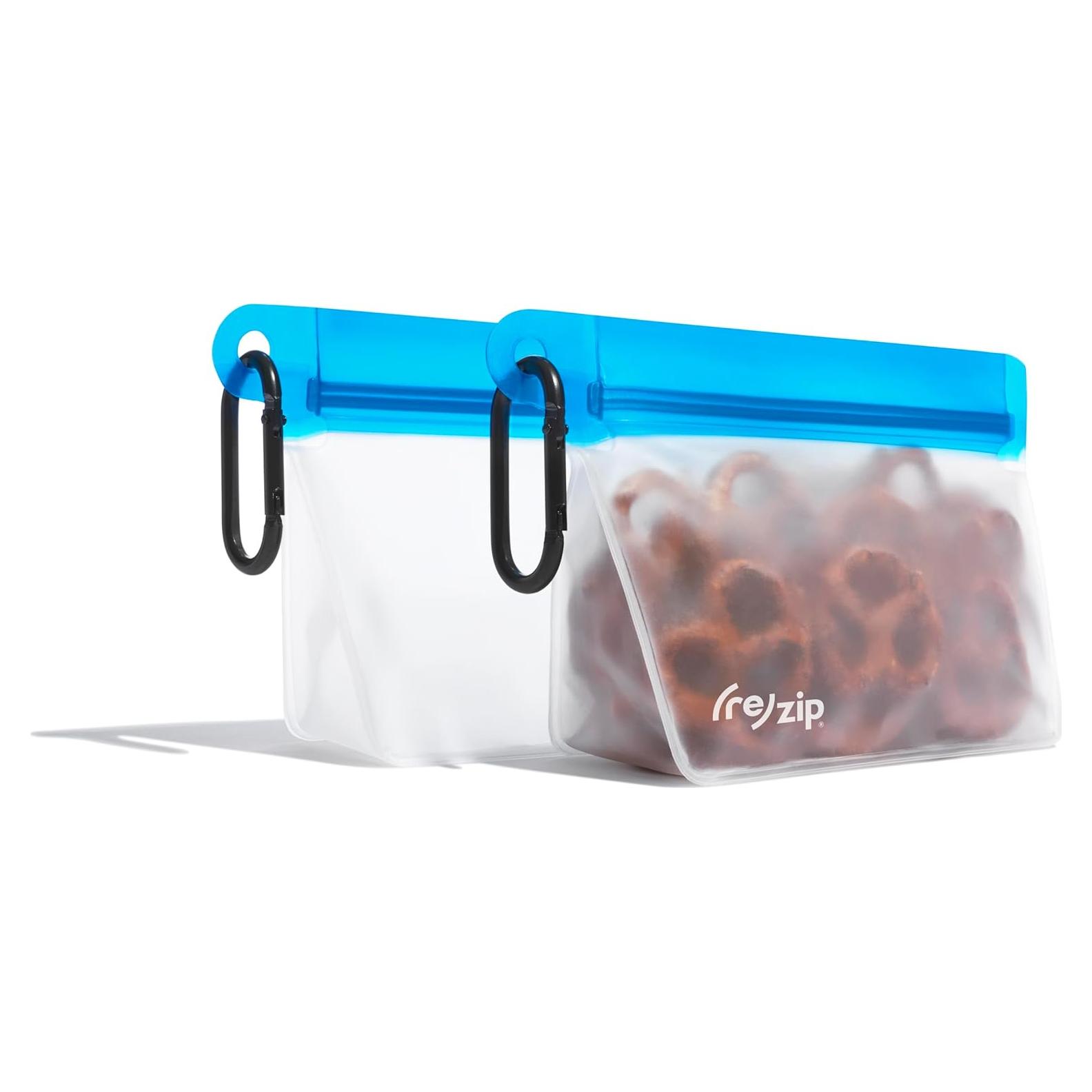 Bolsas Reutilizables Clip-On re)zip Cobalto - Paquete de 2