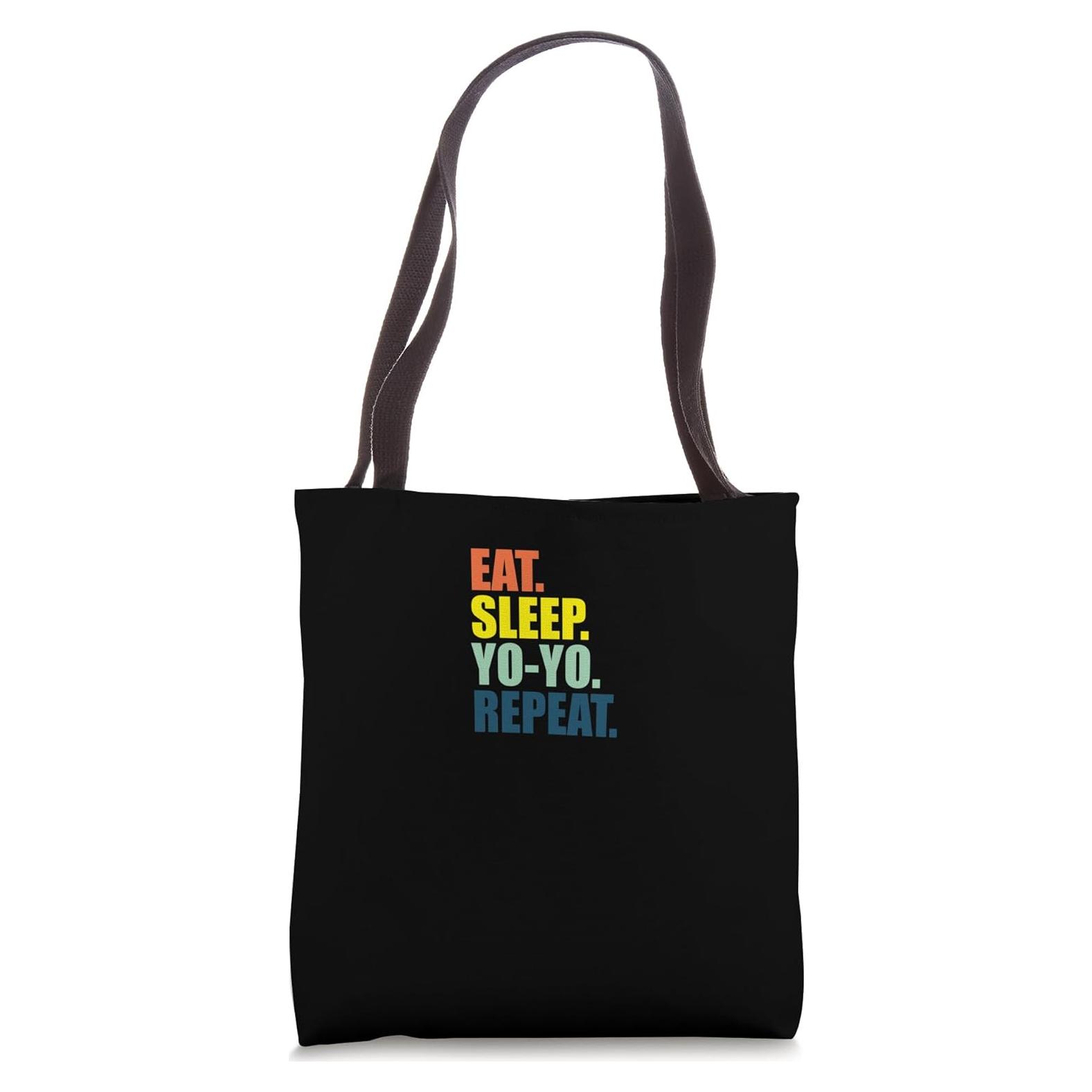 Bolsa Tote Divertida Comer Dormir Yoyo Repetir 40.64 cm