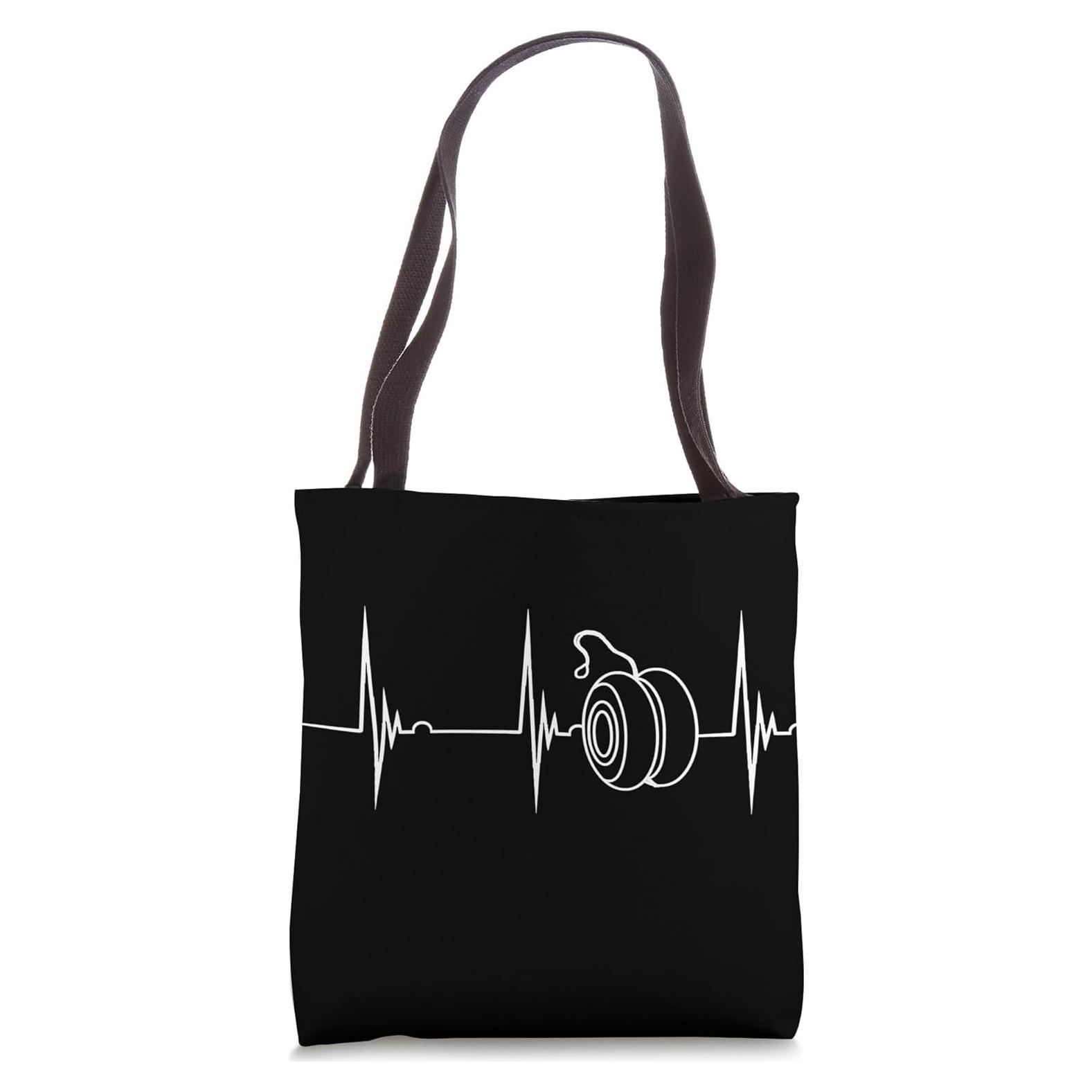 Bolsa Tote Yo-Yo Antiguo con Pulso EKG 40.64 cm