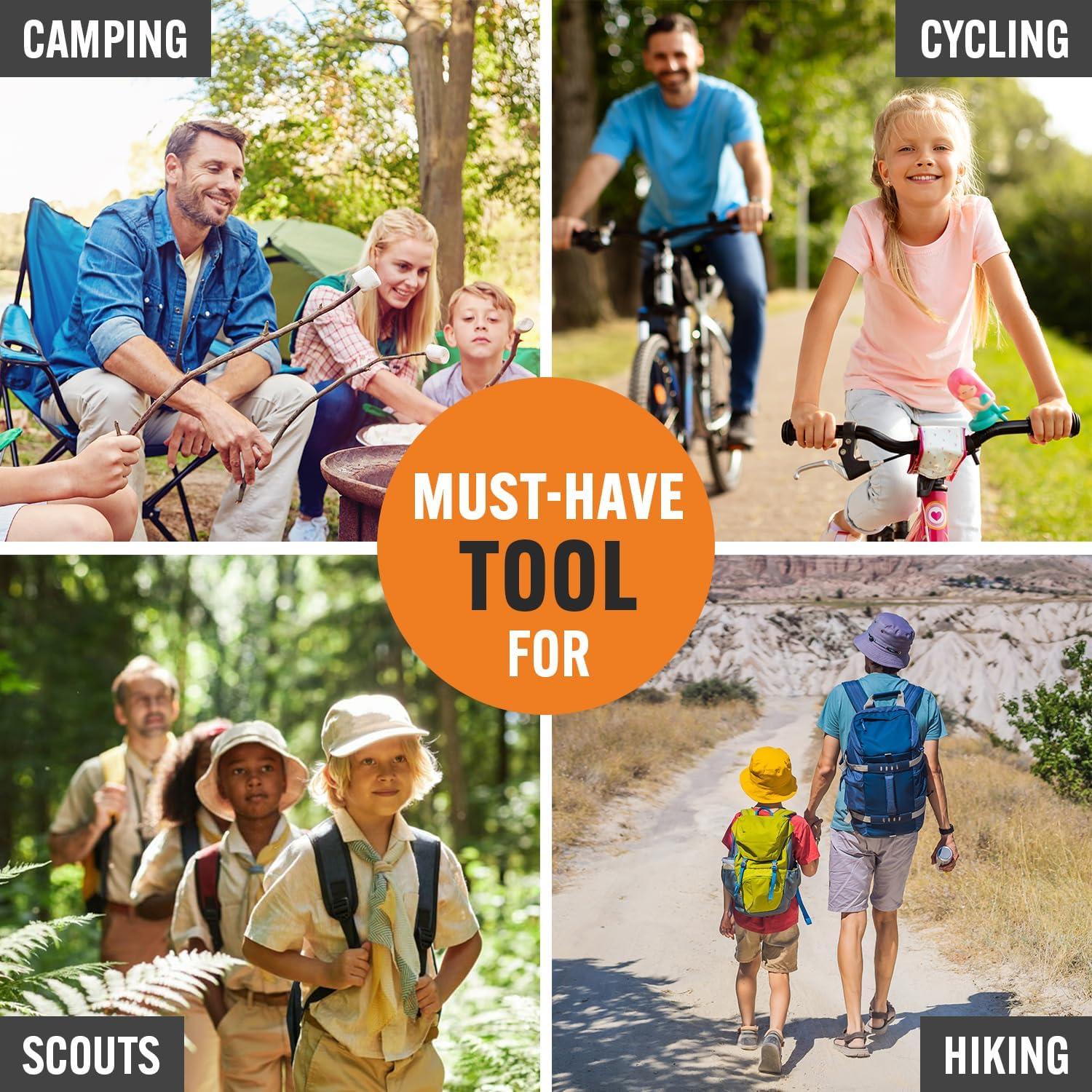 Multiherramienta 15-en-1 Pro-Master, acero inoxidable, azul