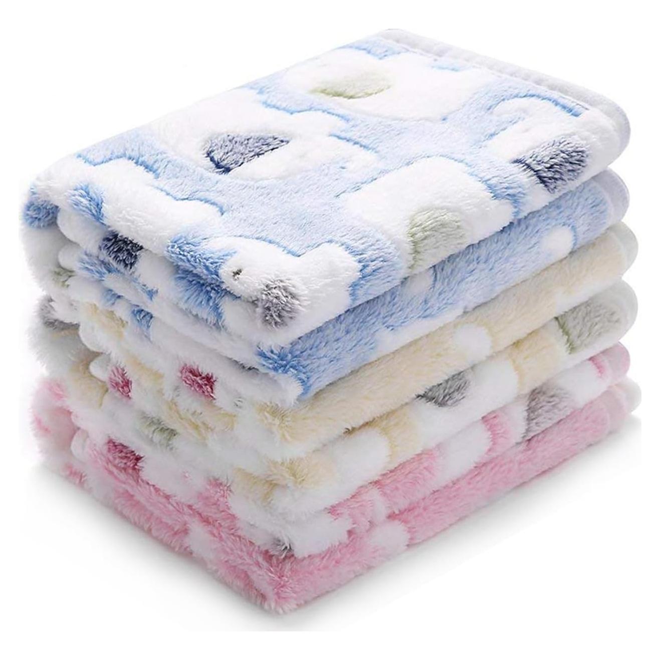 Paquete de 3 Mantas Suaves para Mascotas Luciphia 60x40cm