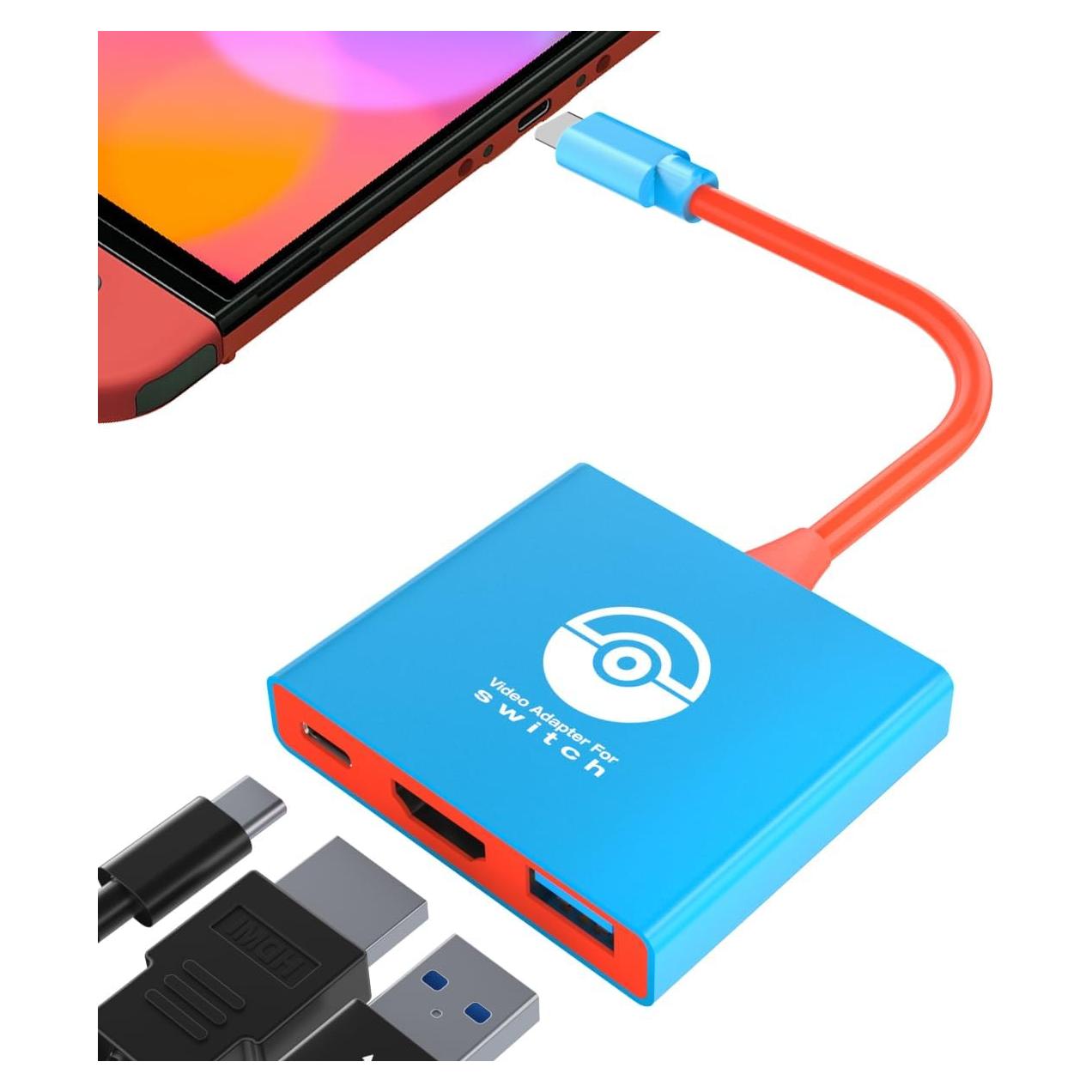 Dock de Switch PURBHE para Nintendo Switch y OLED 4K/60Hz