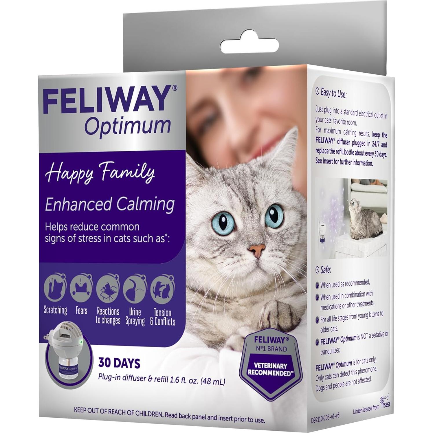 Difusor de Feromonas para Gatos FELIWAY Optimum 48ml 30 Días