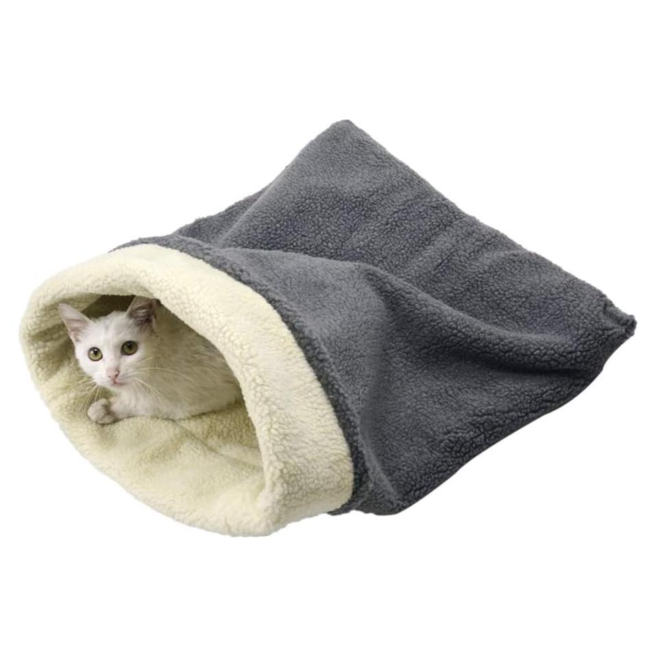 Saco de cama autocalentable para gatos PetPerfect gris