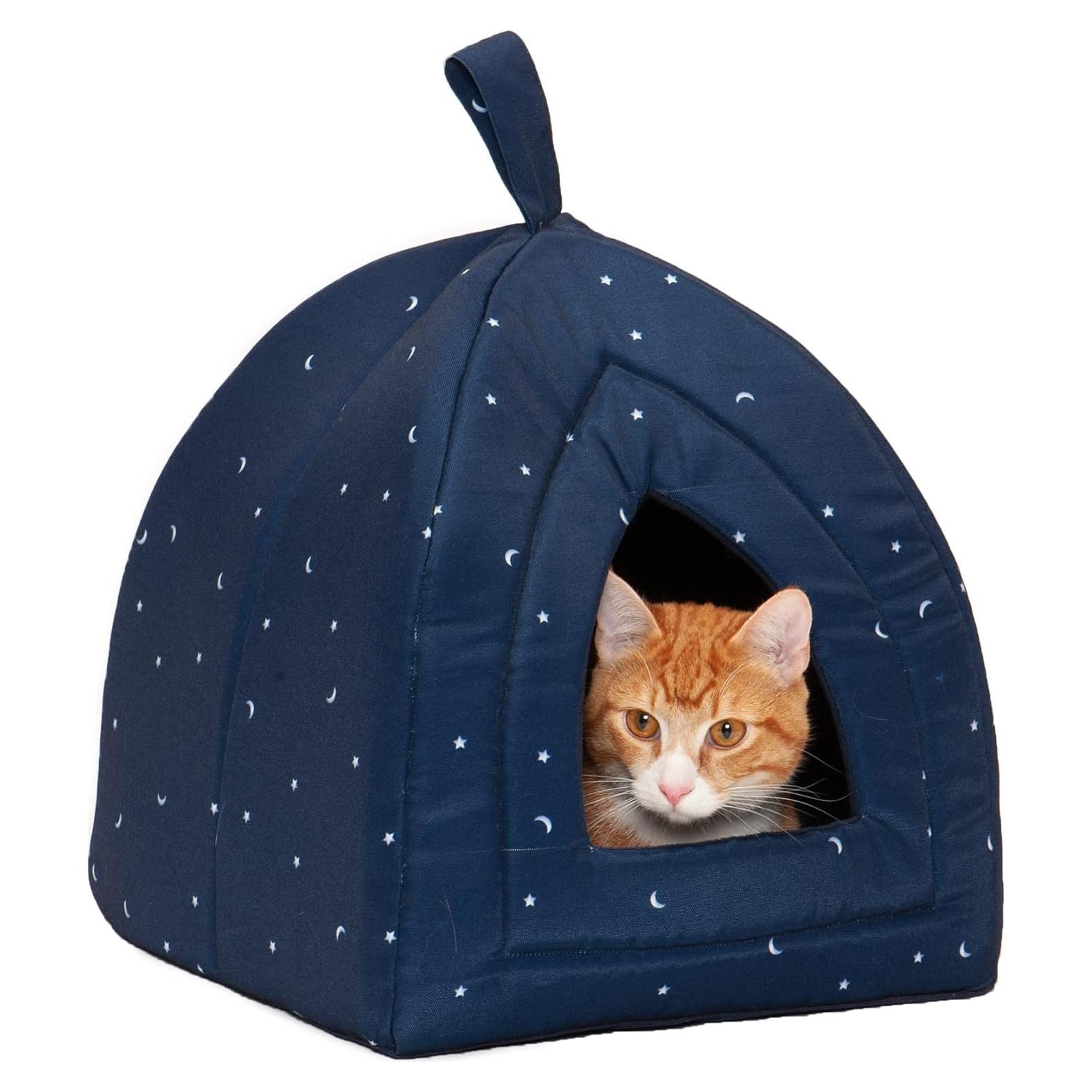 Cueva para Gatos Furhaven Pequeña Cielo Nocturno Lavable