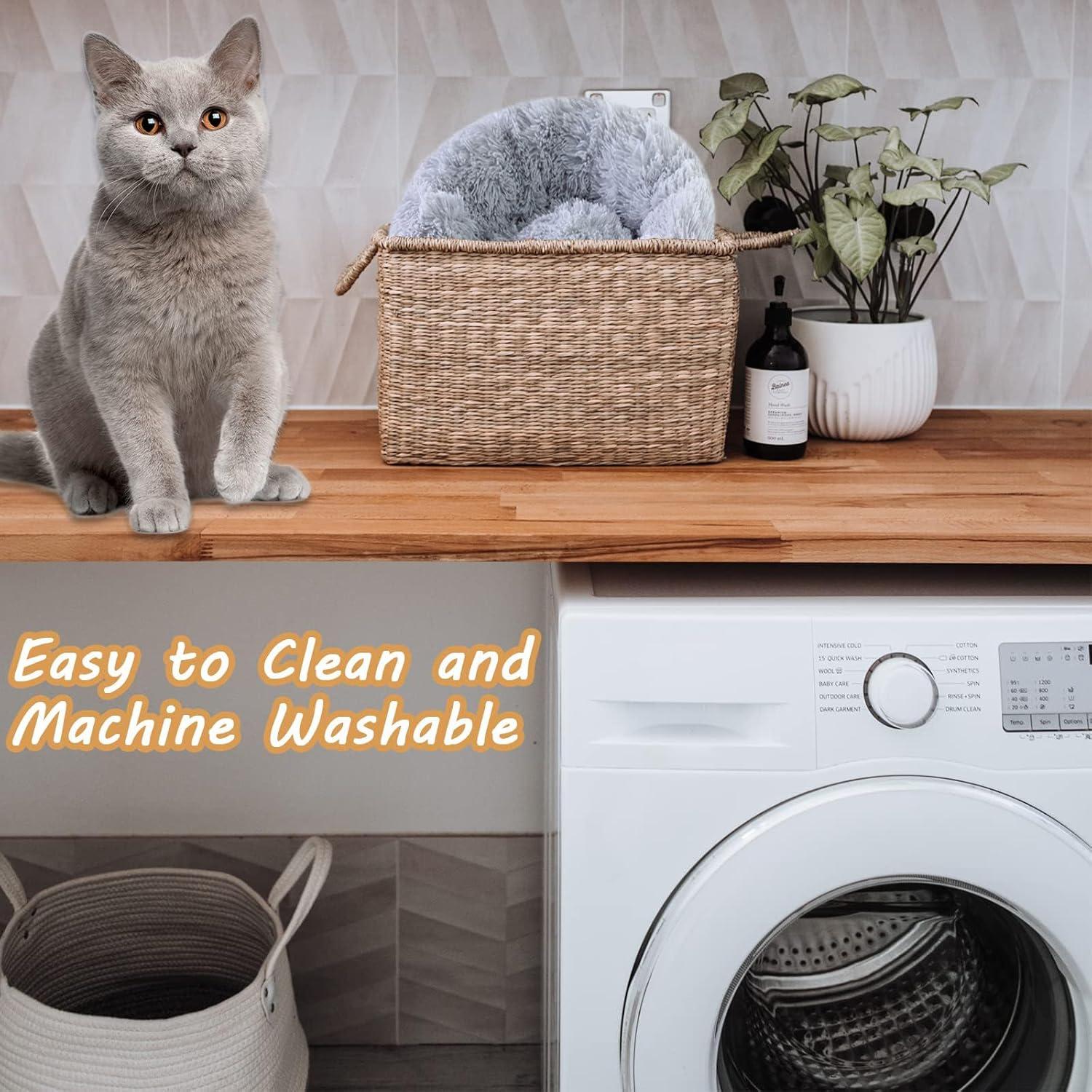 Cama redonda para perros y gatos Nisrada 50.8 cm antideslizante