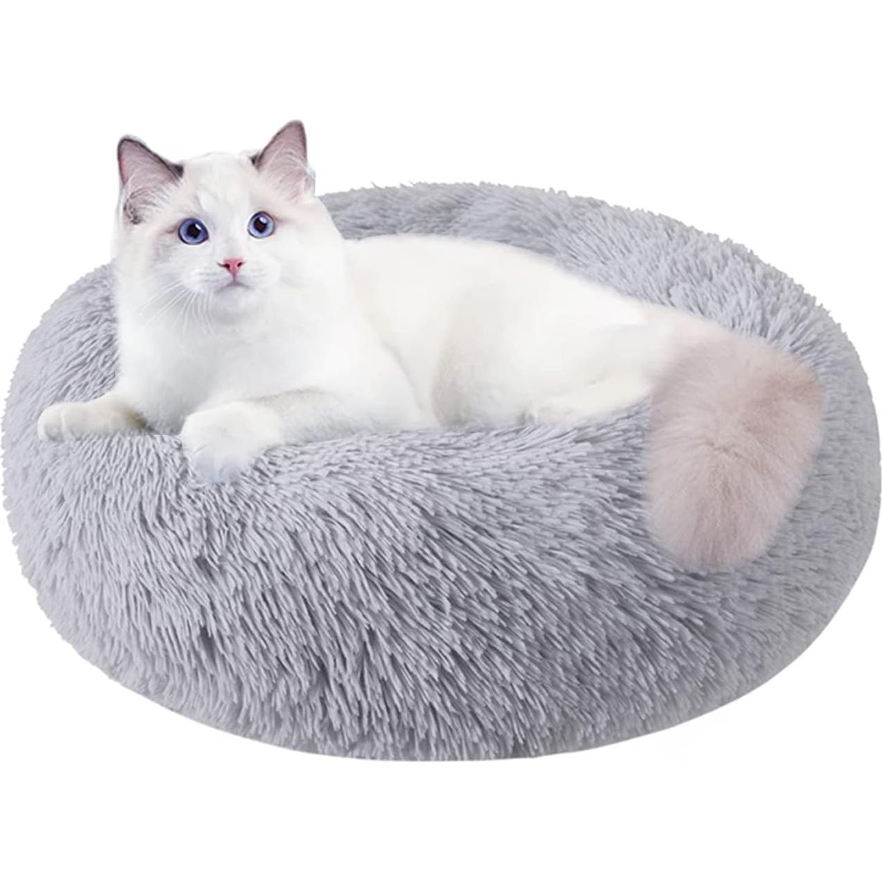 Cama redonda para perros y gatos Nisrada 50.8 cm antideslizante