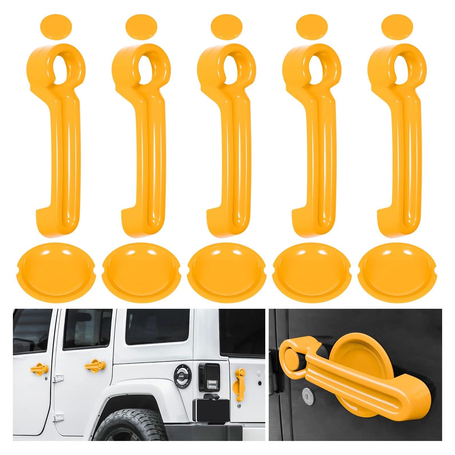 E-cowlboy Accesorios para Jeep Wrangler JK 2007-2018 Amarillo 15PCS