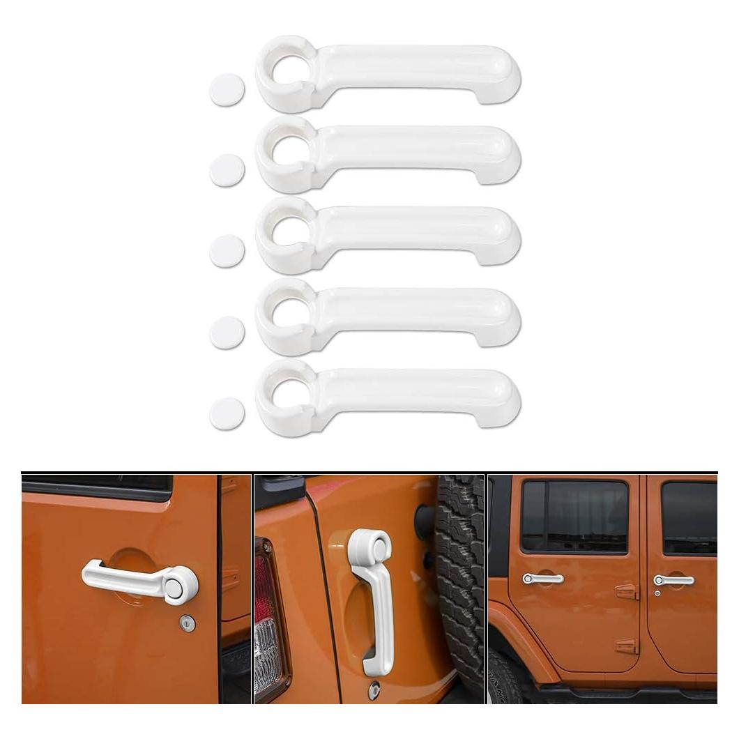 Cubiertas de Manija de Puerta Jeep Wrangler 2007-2017 JeCar 5pcs