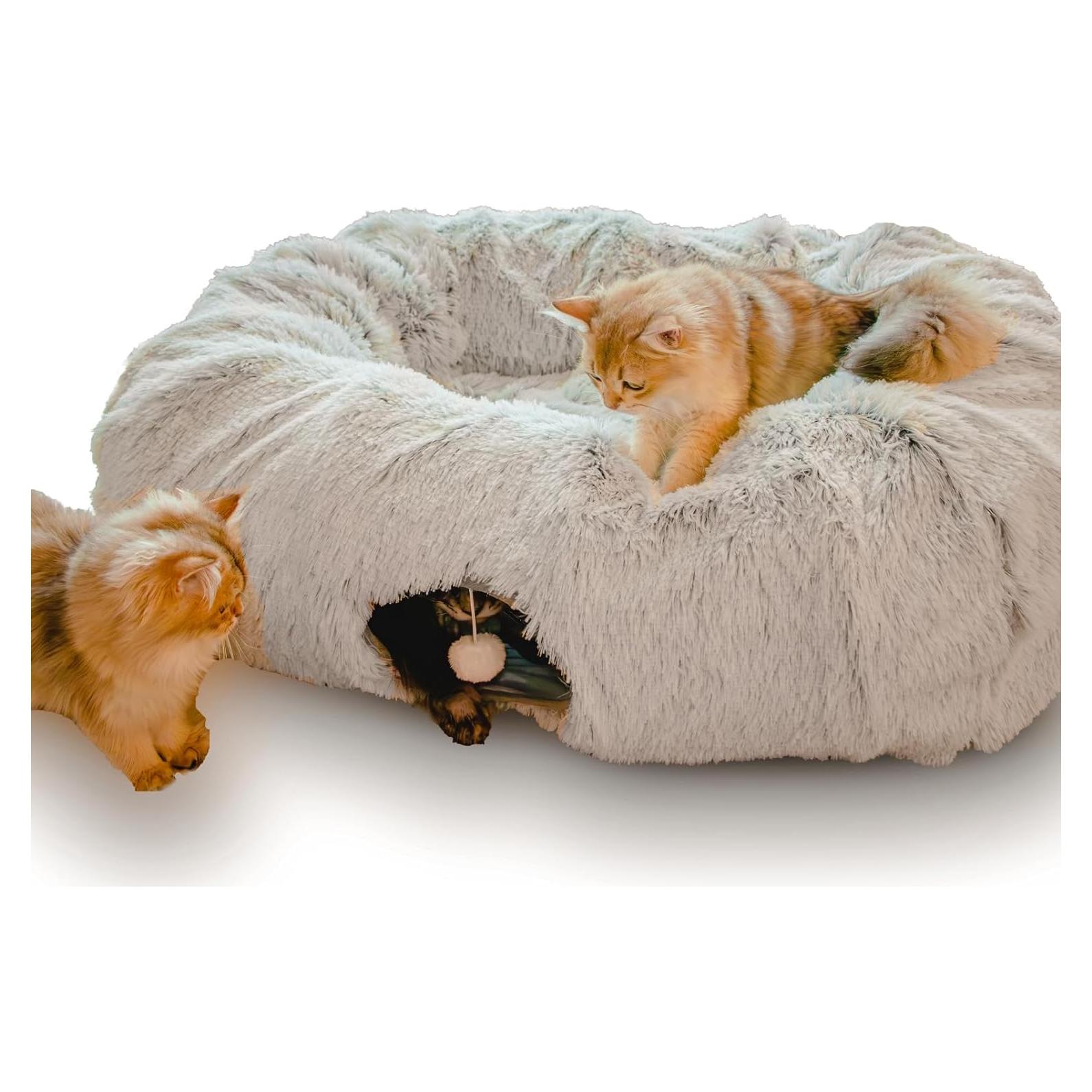 Cueva de Gato Donut Extra Grande XxingSheep 108x85cm Gris