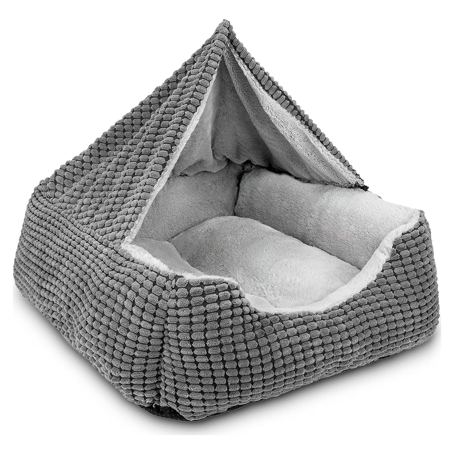 Cama para Perros GASUR 20x19 cm Antiestrés con Capucha
