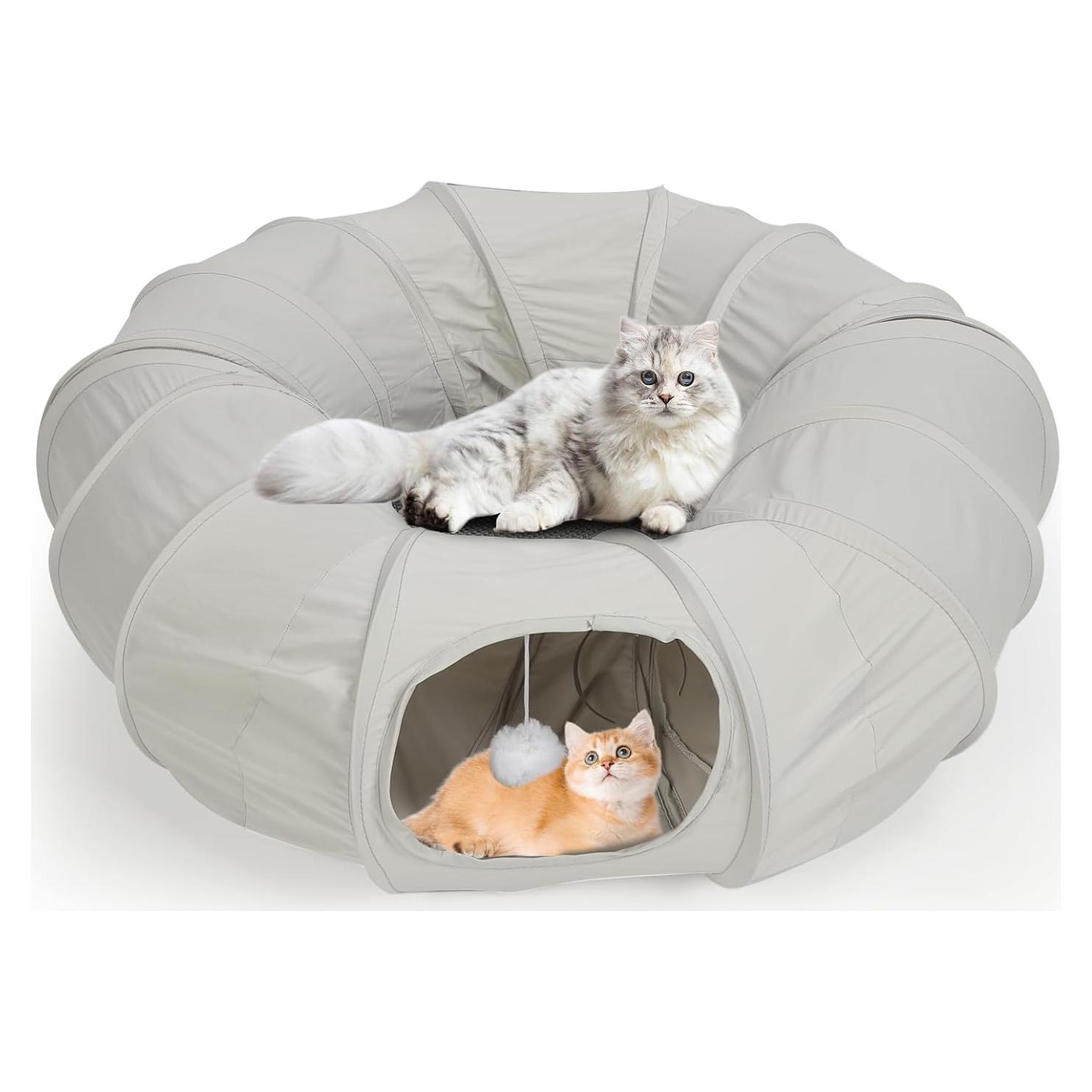Cama túnel para gatos Tianwide 27.9 cm suave y plegable