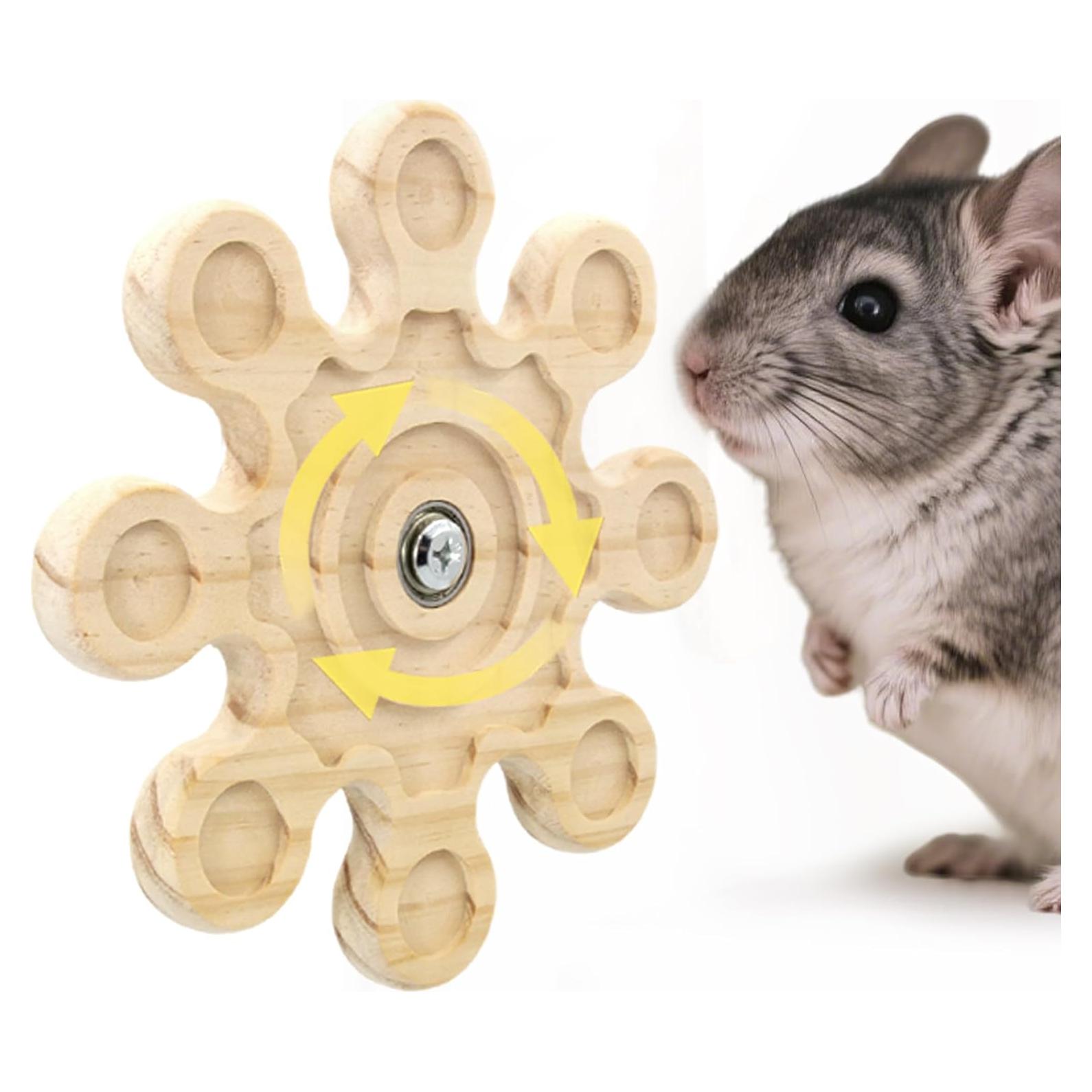 Juguetes de Madera Natural para Chinchillas Jevnd - 2 Piezas