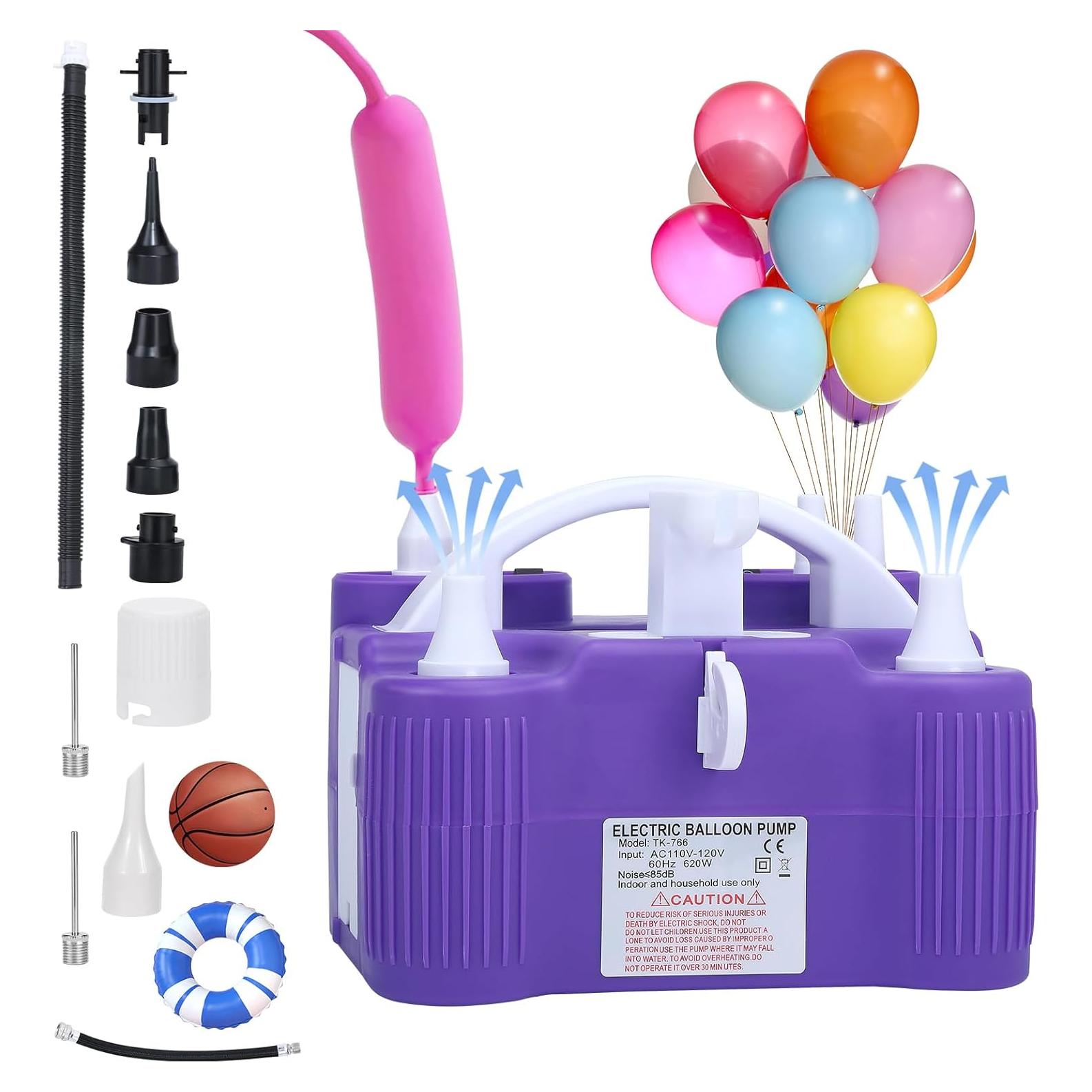 Bomba de aire eléctrica New Meetall 4 en 1 para globos y flotadores