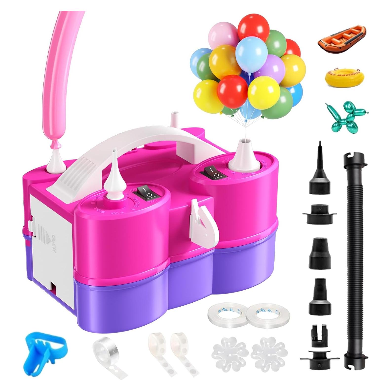 Bomba de aire eléctrica Biapian 3 en 1 para globos y inflables