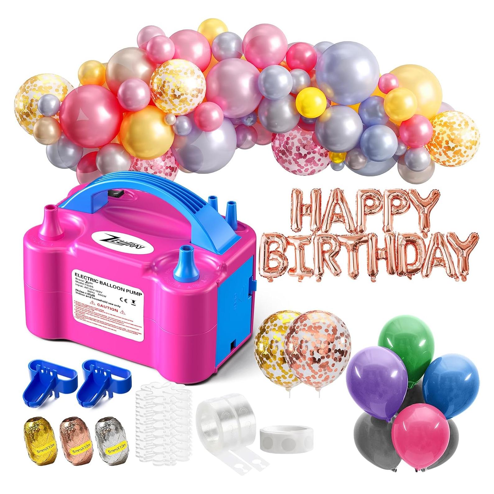 Bomba de Globo Eléctrica ZEUSRAY 600W Doble Boquilla 1.3kg