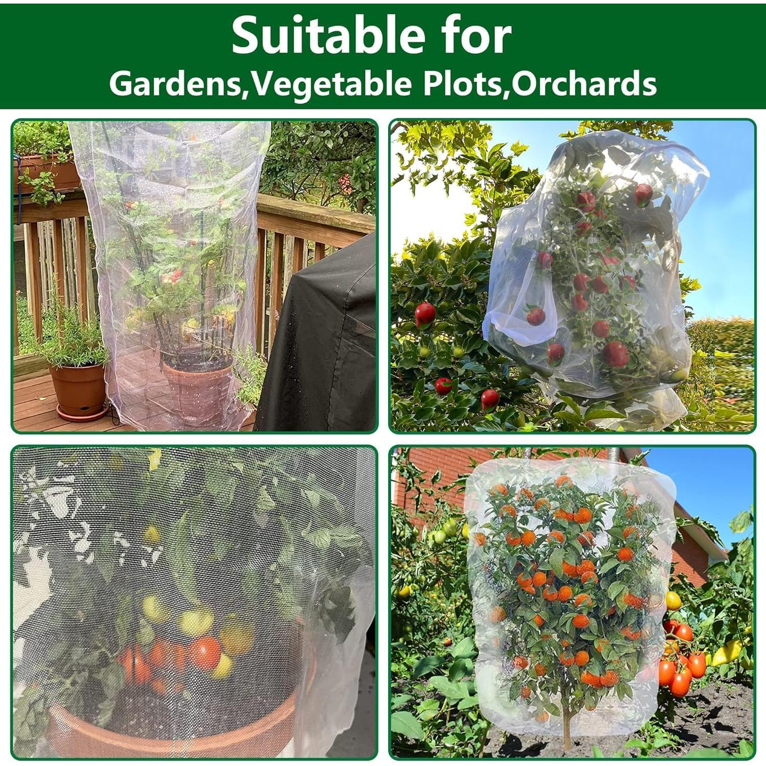 Malla de Barrera para Insectos y Aves Alpurple 2 Pcs 1.49x0.97m