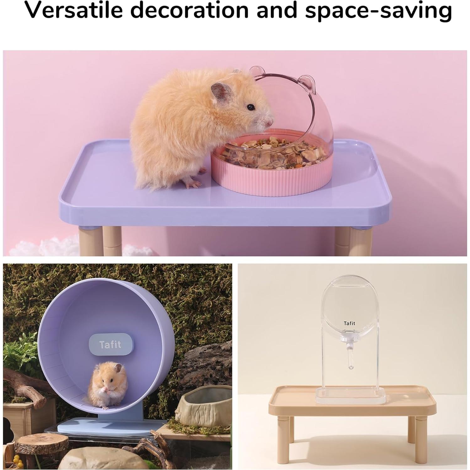 Plataforma para Hámster Tafit - Ajustable 19.1x24.9 cm Púrpura