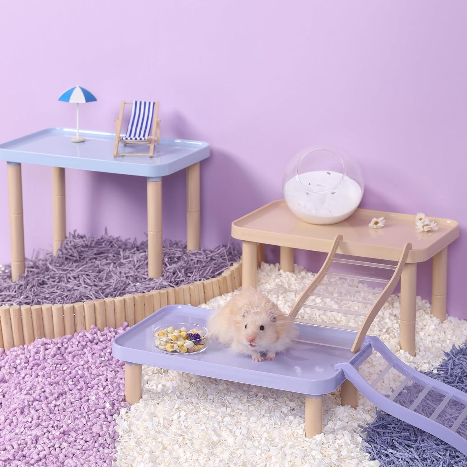 Plataforma para Hámster Tafit - Ajustable 19.1x24.9 cm Púrpura