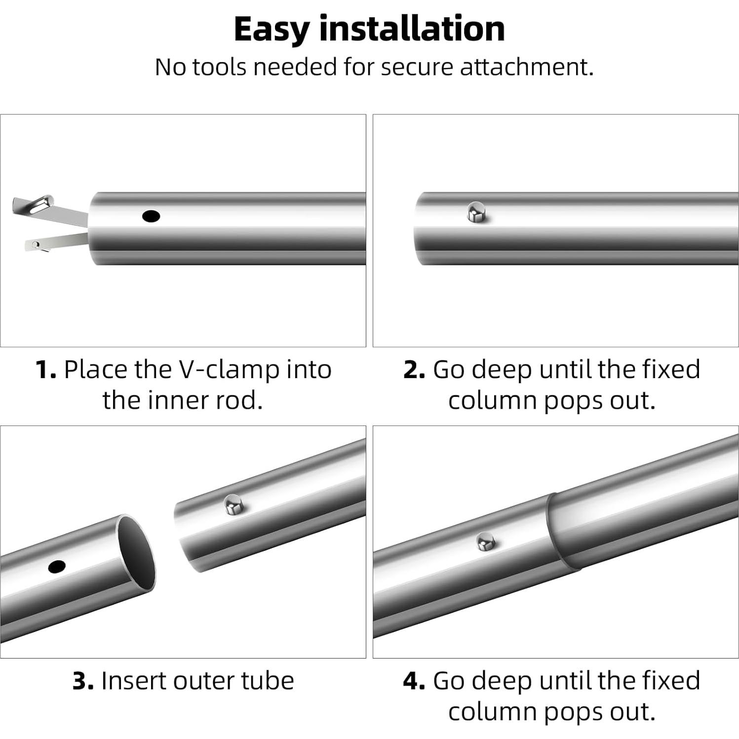 Clips de Mariposa AR-PRO de Acero Inoxidable - Paquete de 6