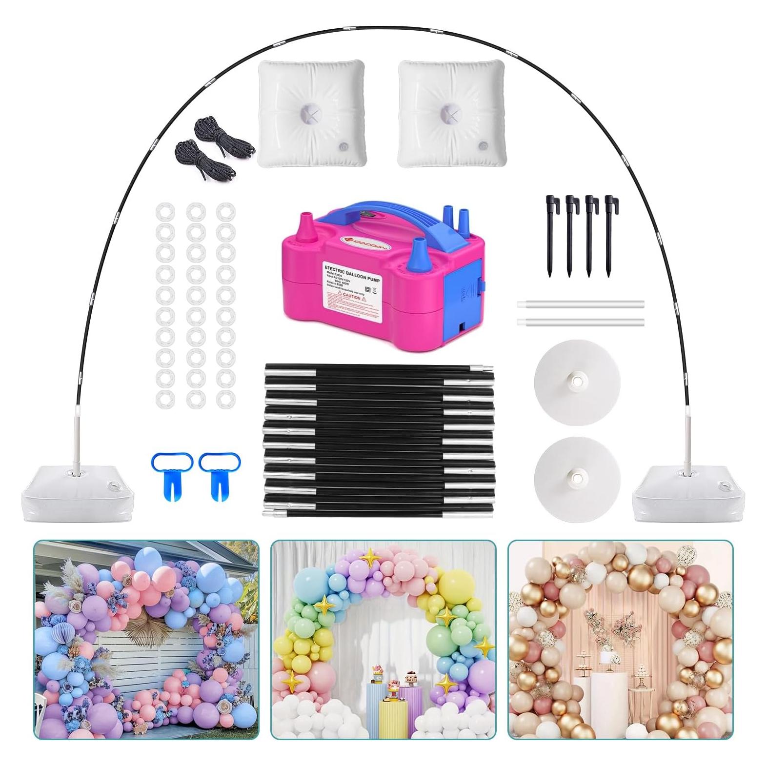 Kit de Arco de Globos IDAODAN con Bomba Eléctrica Ajustable