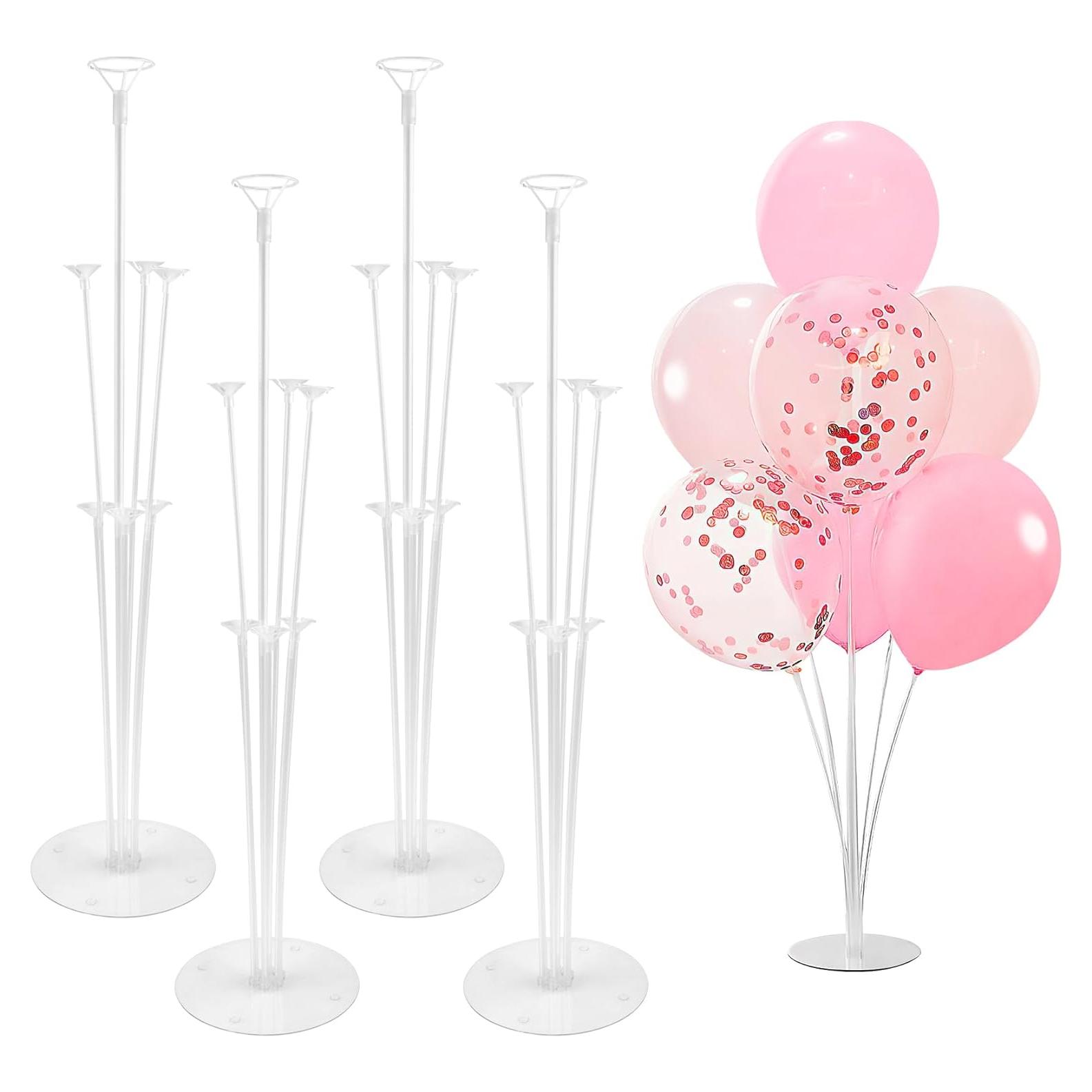 Kit de Soporte para Globos LBNZC - 4 Juegos con Base y Palos