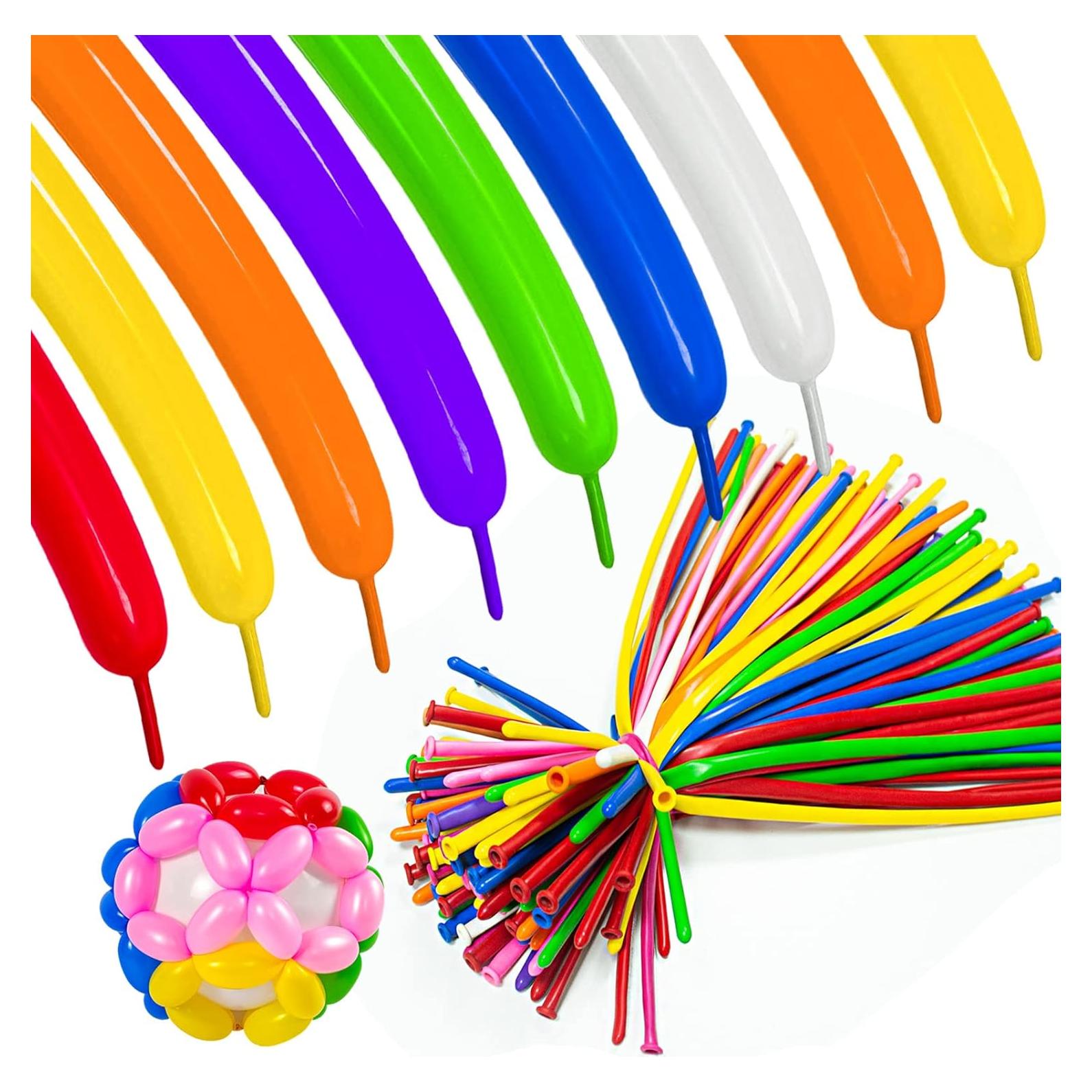 Globos de Modelado 260Q ASIYUHY 100 Pack Coloridos 30 cm