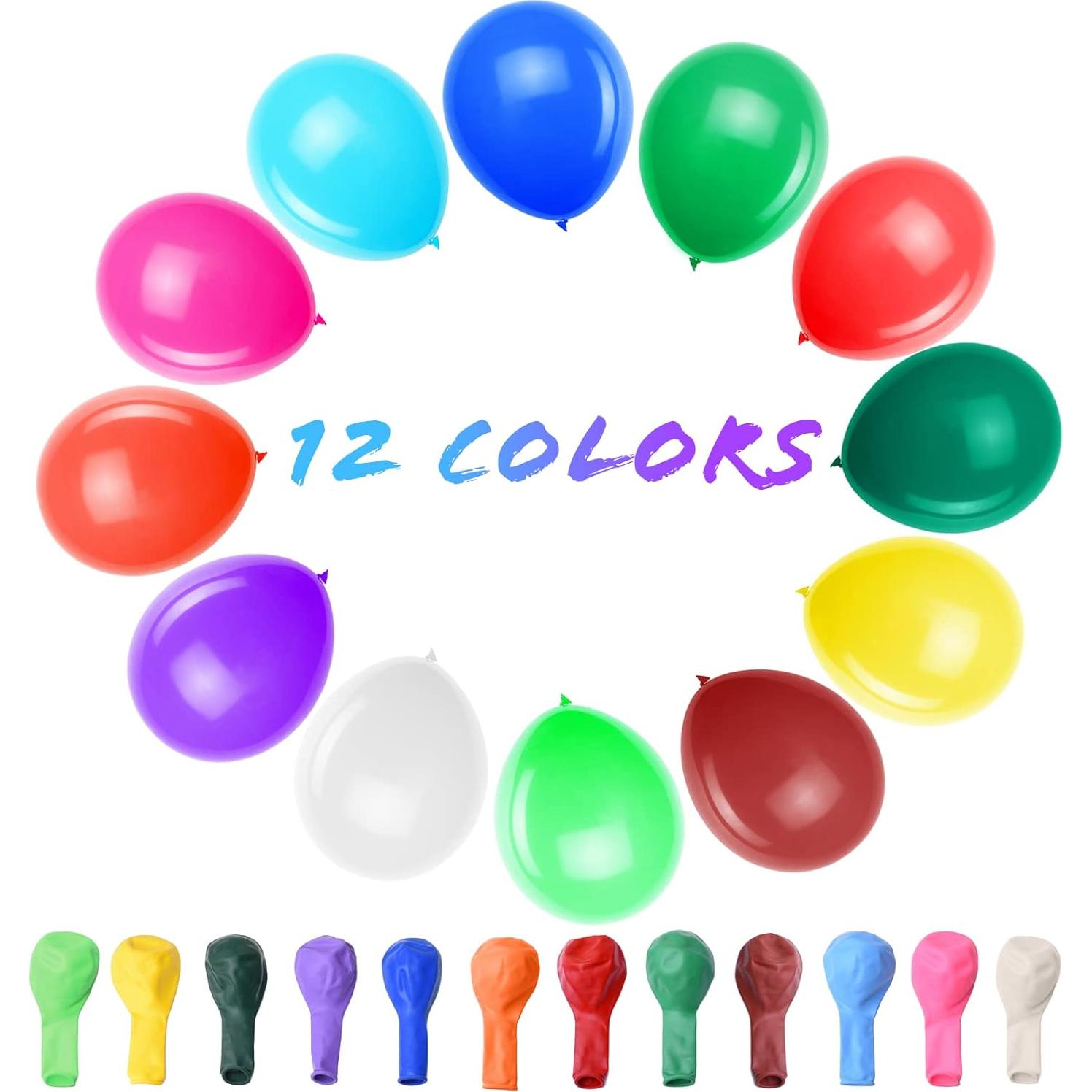 Globos de Láttex 12" Tamodan 120 PCS Coloridos para Fiesta