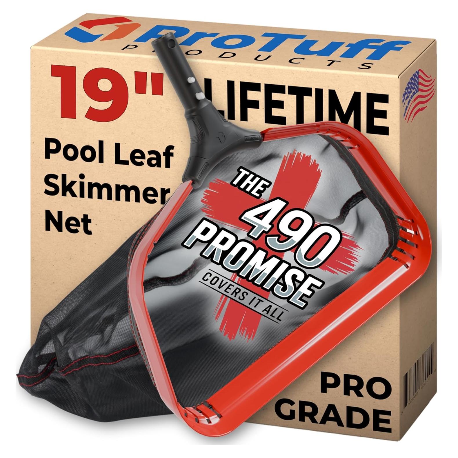 Red de Skimmer de Piscina ProTuff 19" con Reemplazo Vitalicio