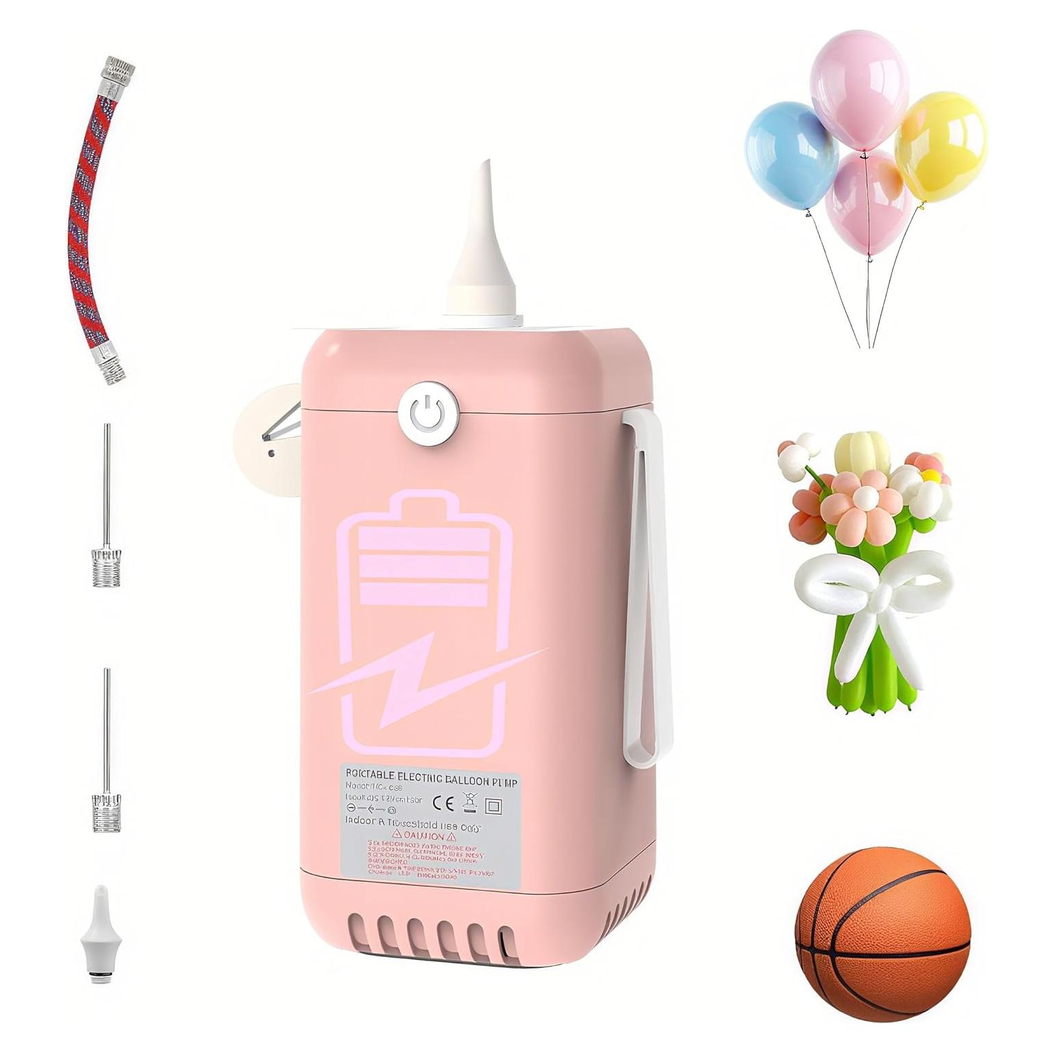 Bomba de aire eléctrica AXHJ 2 en 1 para globos y pelotas