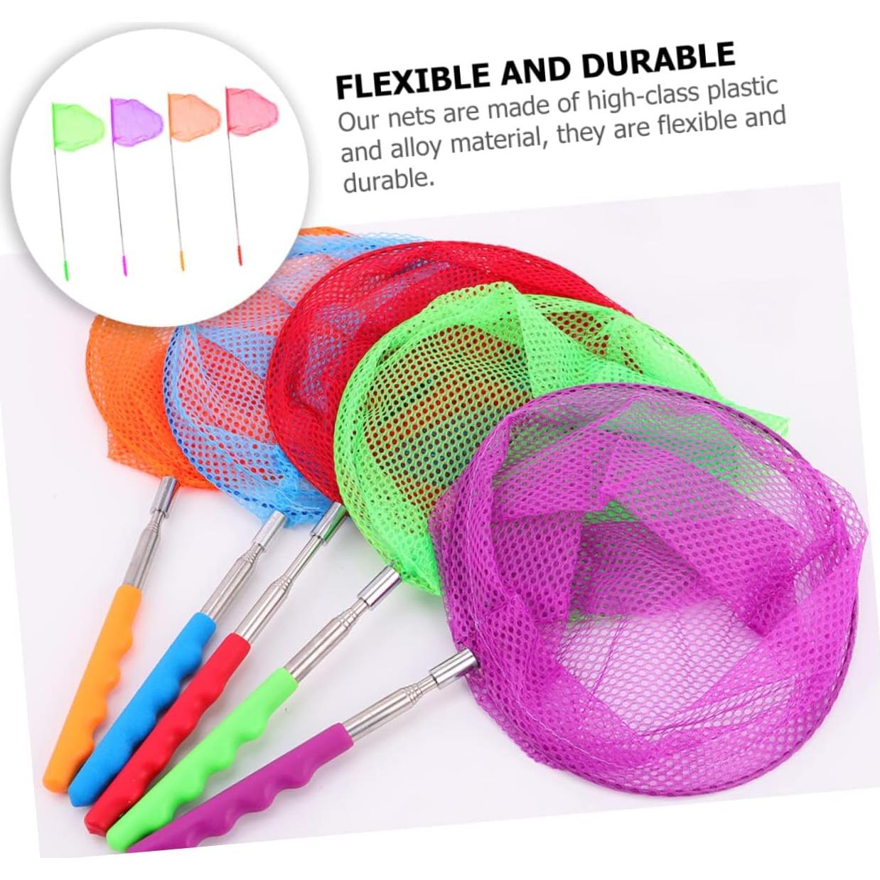 Juego de 4 Redes Telescópicas para Niños Abaodam - Ligero y Práctico
