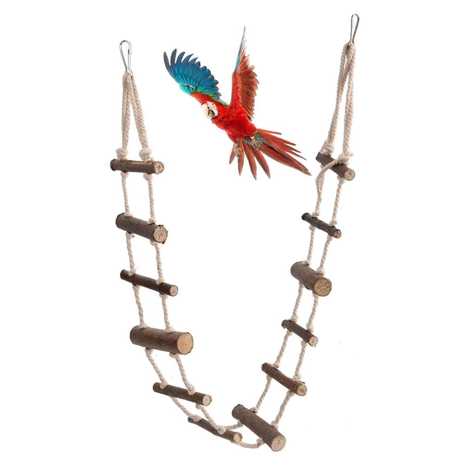 Escalera de Madera para Mascotas KooingTech 100cm Ajustable